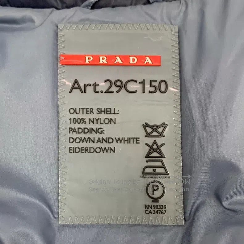 Prada Prada Dark blue triangle stand-up collar zipper long-sleev Size XS / US 0-2 / IT 36-38 - 6 Thumbnail