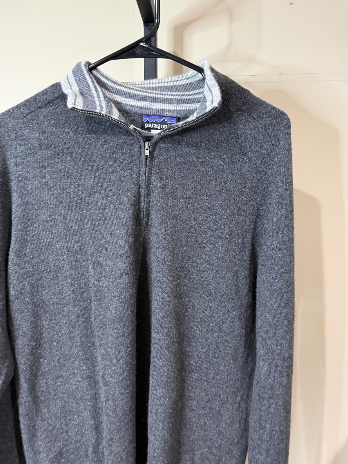 Patagonia Patagonia Sweater Cashmere 1/4 Zip Sweater Charcoal Grey M Size US M / EU 48-50 / 2 - 3 Thumbnail