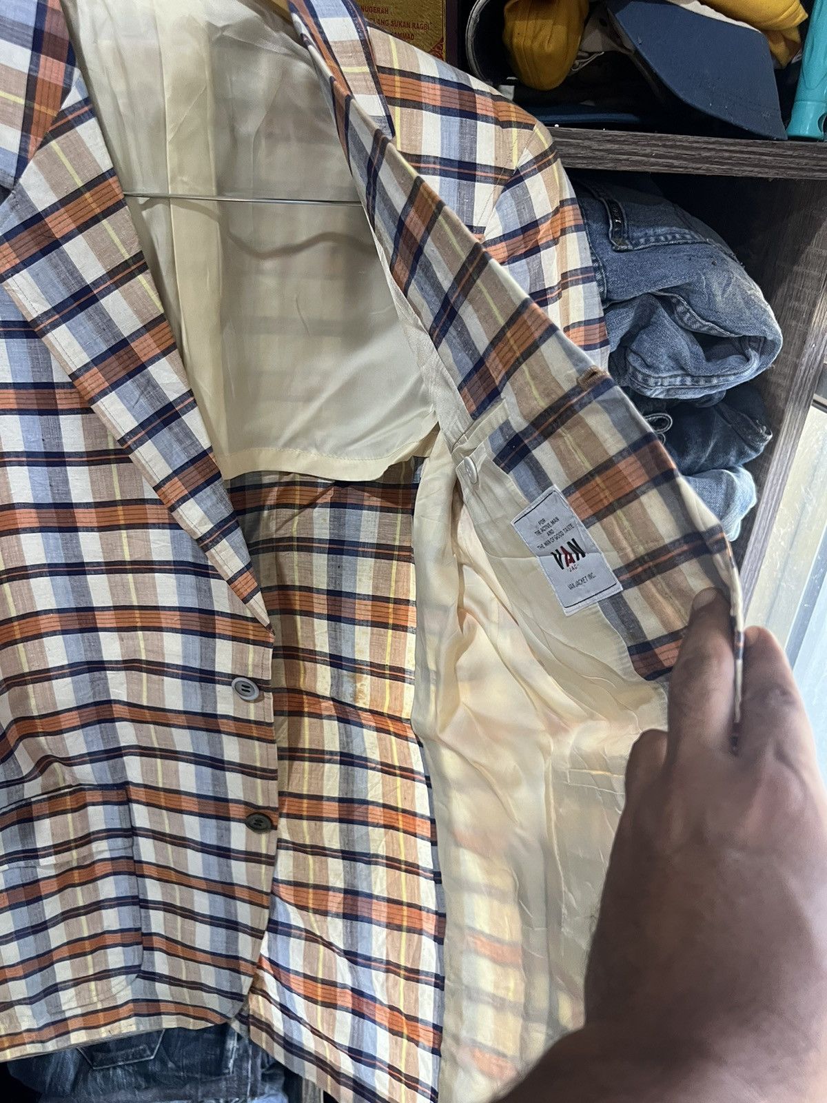 Van 🔥Vintage Van Checkered Blazer Size 40R - 9 Thumbnail