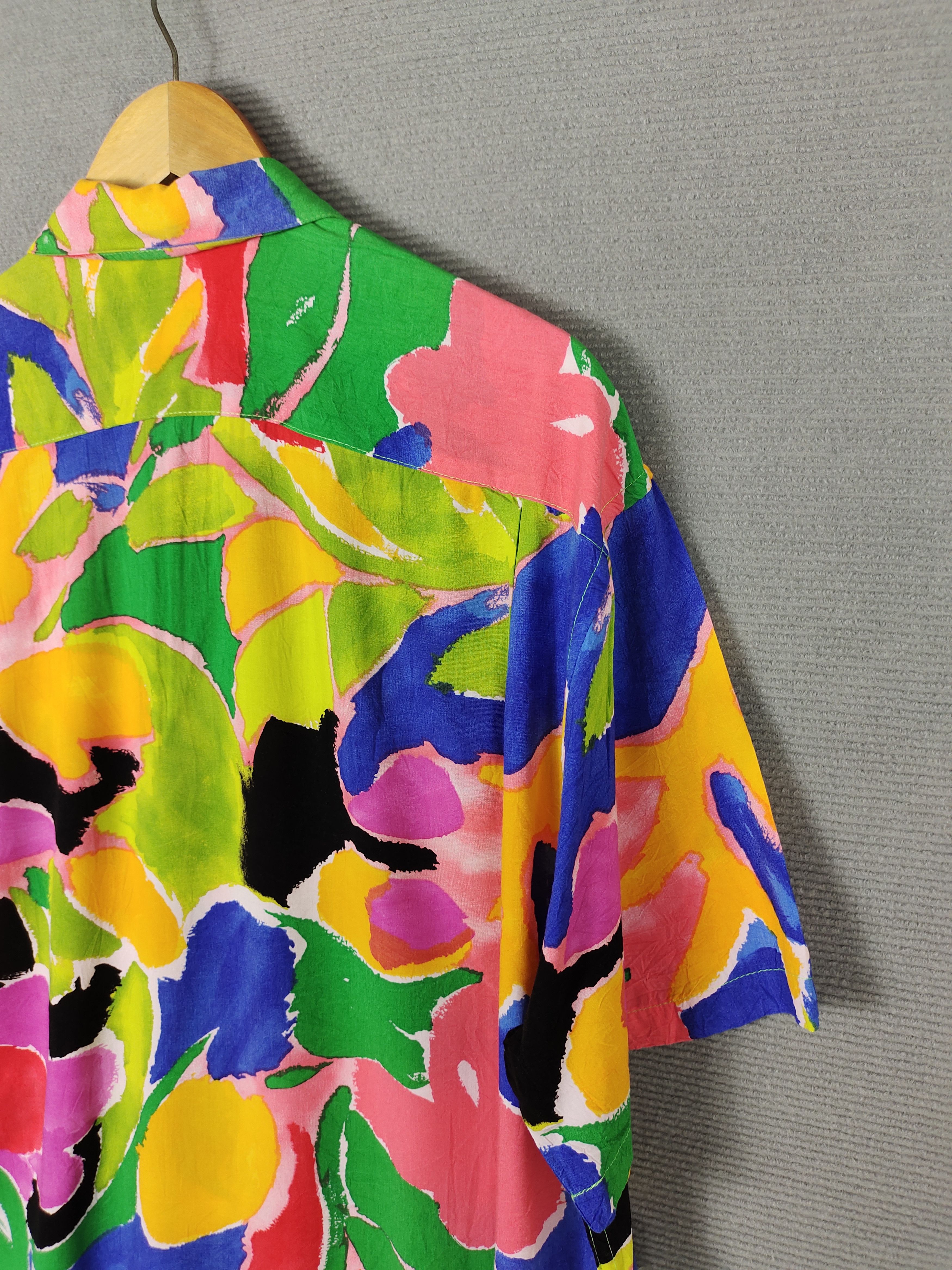 Jams World 1980s Jams World Surf Line Hawaii Rayon Hawaiian Shirt Size US M / EU 48-50 / 2 - 10 Thumbnail