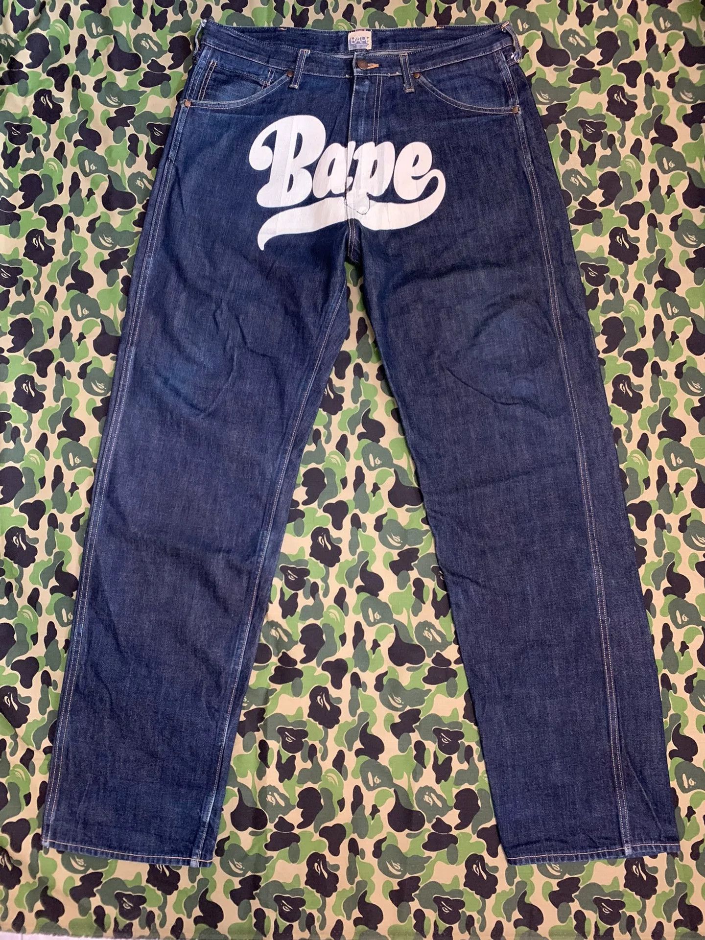 Bape Bape Retro Denim Denim Jeans XL Men Size US 36 / EU 52 - 1 Thumbnail