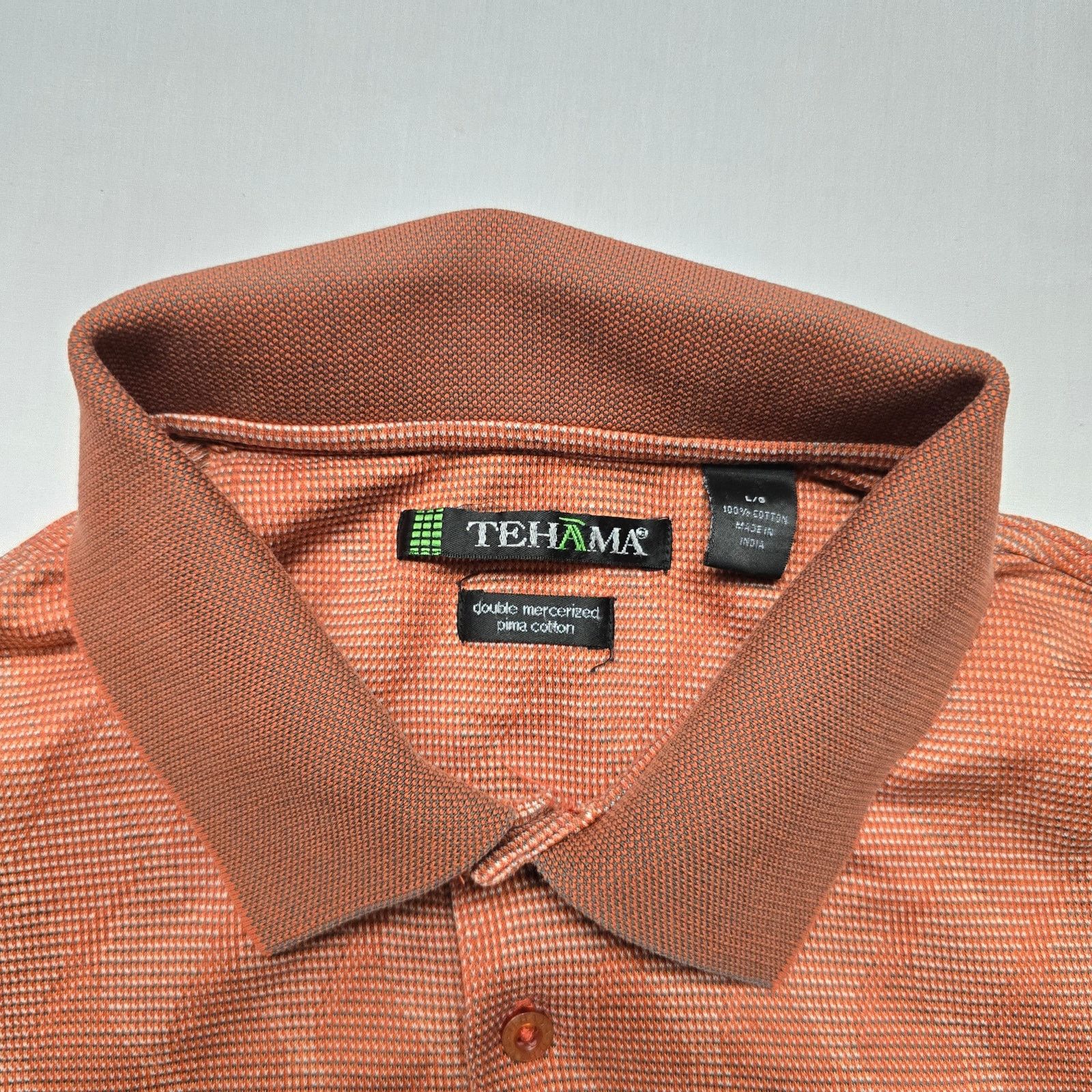 Other Tehama Golf Club Polo orange L Embroidery 100% Cotton Shirt Size US L / EU 52-54 / 3 - 3 Thumbnail