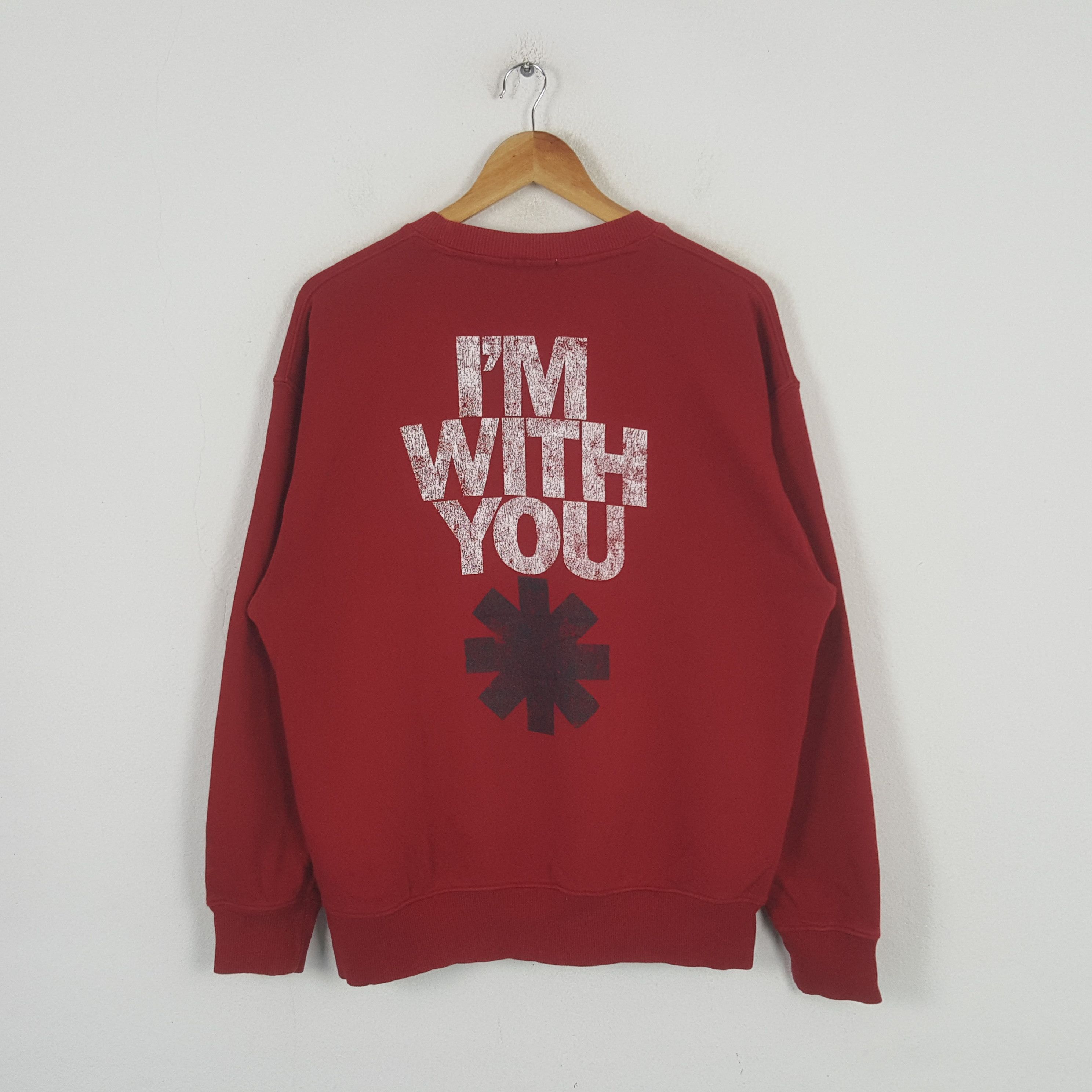 GU Vintage Red Hot Chili Peppers Rock Band Sweatshirt C296N10 Size US L / EU 52-54 / 3 - 3 Thumbnail