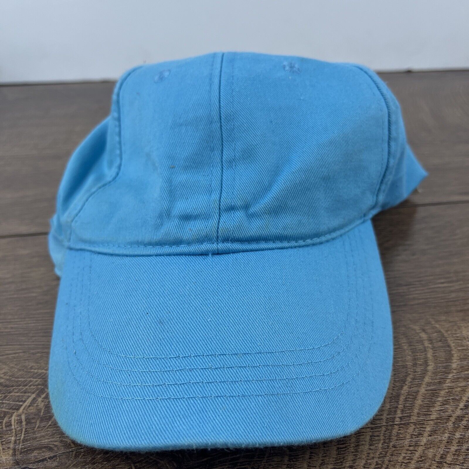 Other Bright Blue Hat Light Blue Hat Adjustable Adult Size Hat Blu Size ONE SIZE - 3 Thumbnail