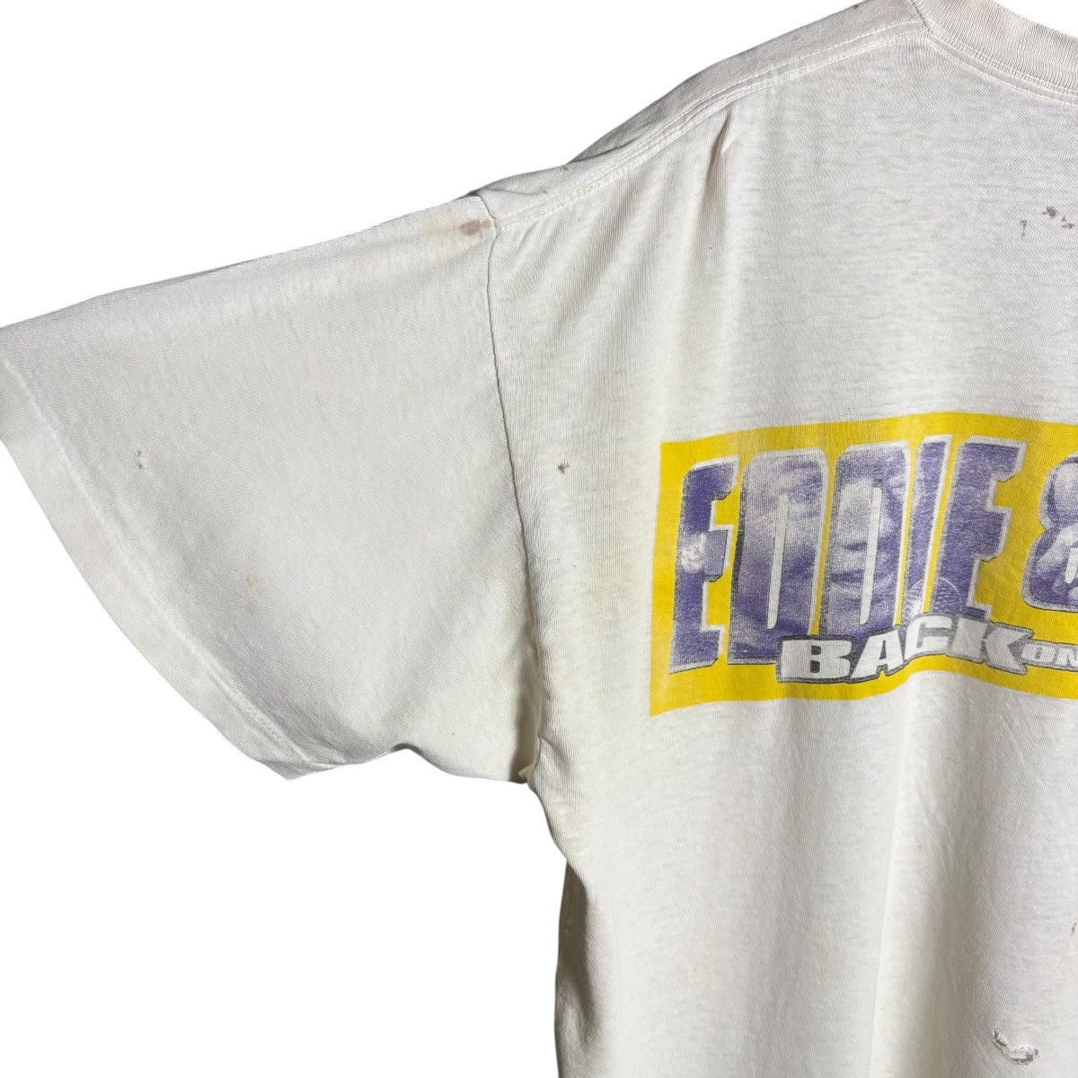 Band Tees Vintage 90s B96 Chicago Music Eddie Jobo Distressed T-Shirt Size US XL / EU 56 / 4 - 10 Thumbnail