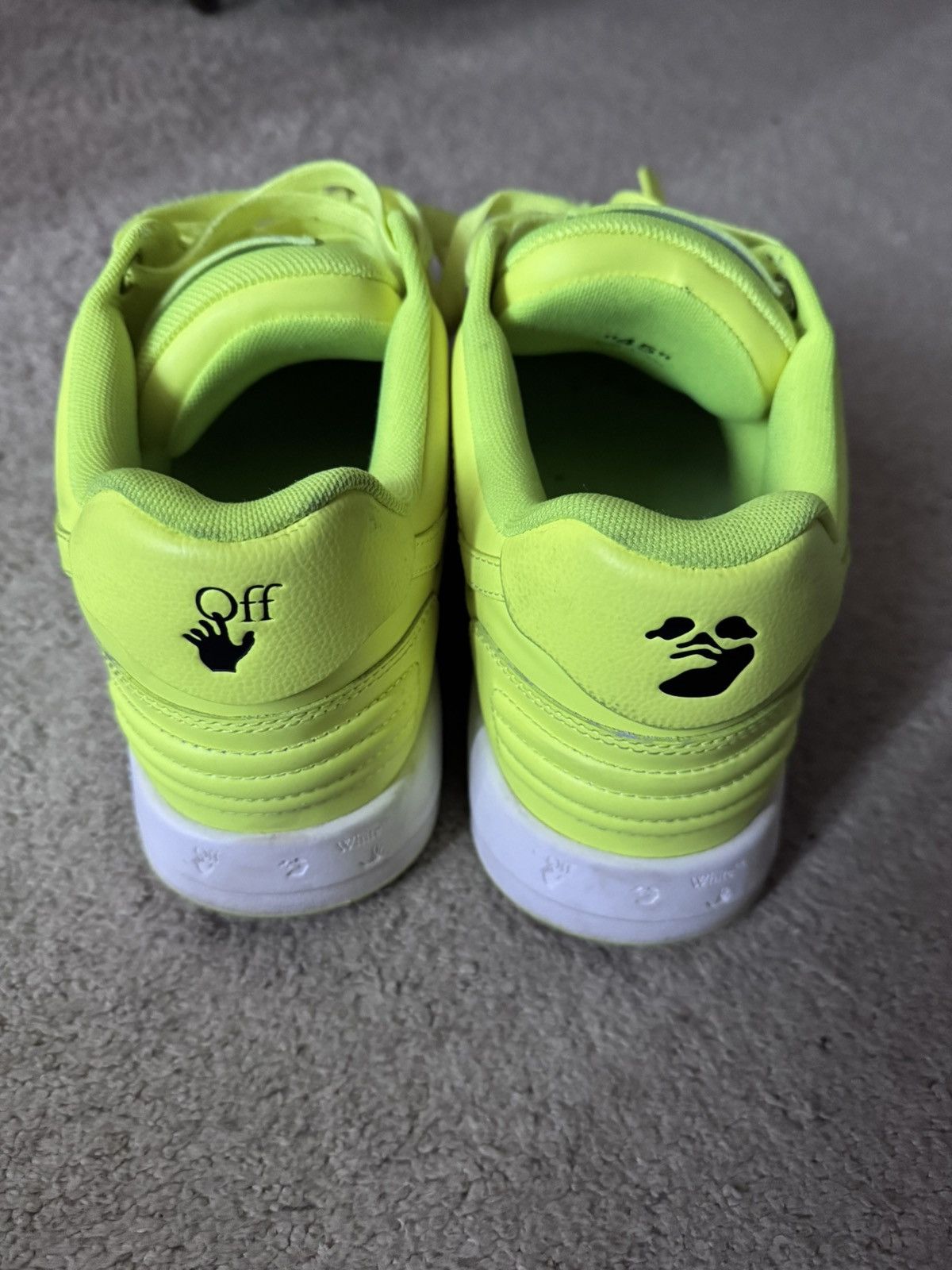 Off-White Off-White Out of Office Sneakers Fluro Yellow size 46 Size US 12 / EU 45 - 5 Thumbnail