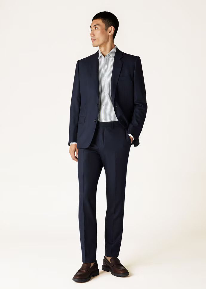 Loro Piana o1w1db10725 FAO0603 International Suit in Navy Blue Size US S / EU 44-46 / 1 - 2 Thumbnail