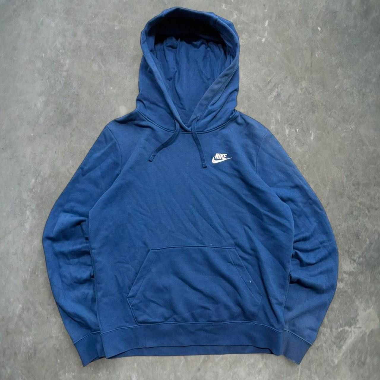 Nike Crazy Vintage Y2K/2000s Nike Blue Streetwear Hoodie! Size US S / EU 44-46 / 1 - 1 Thumbnail