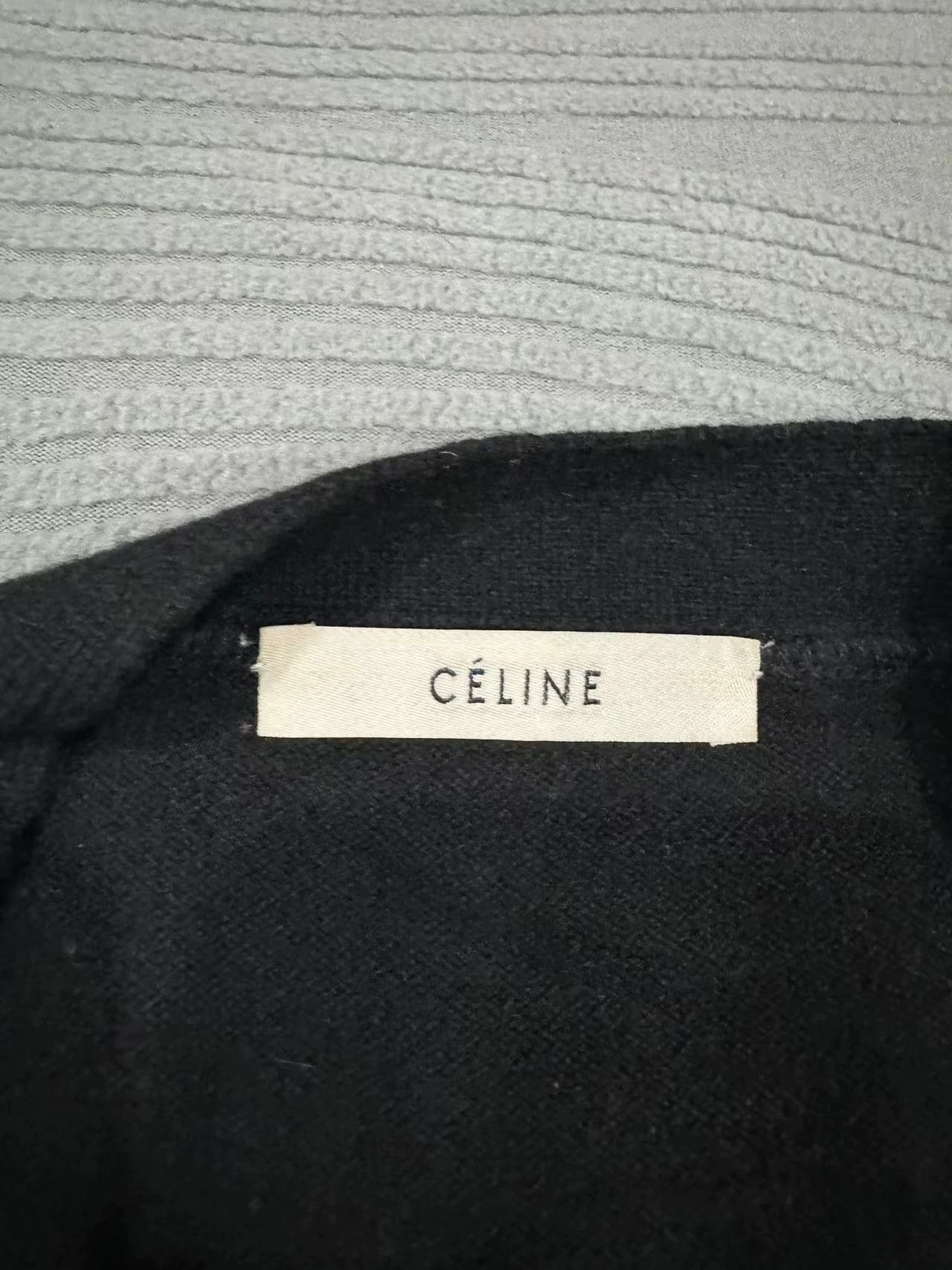 Celine Celine Authentic Black Cardigan S Size S / US 4 / IT 40 - 3 Thumbnail