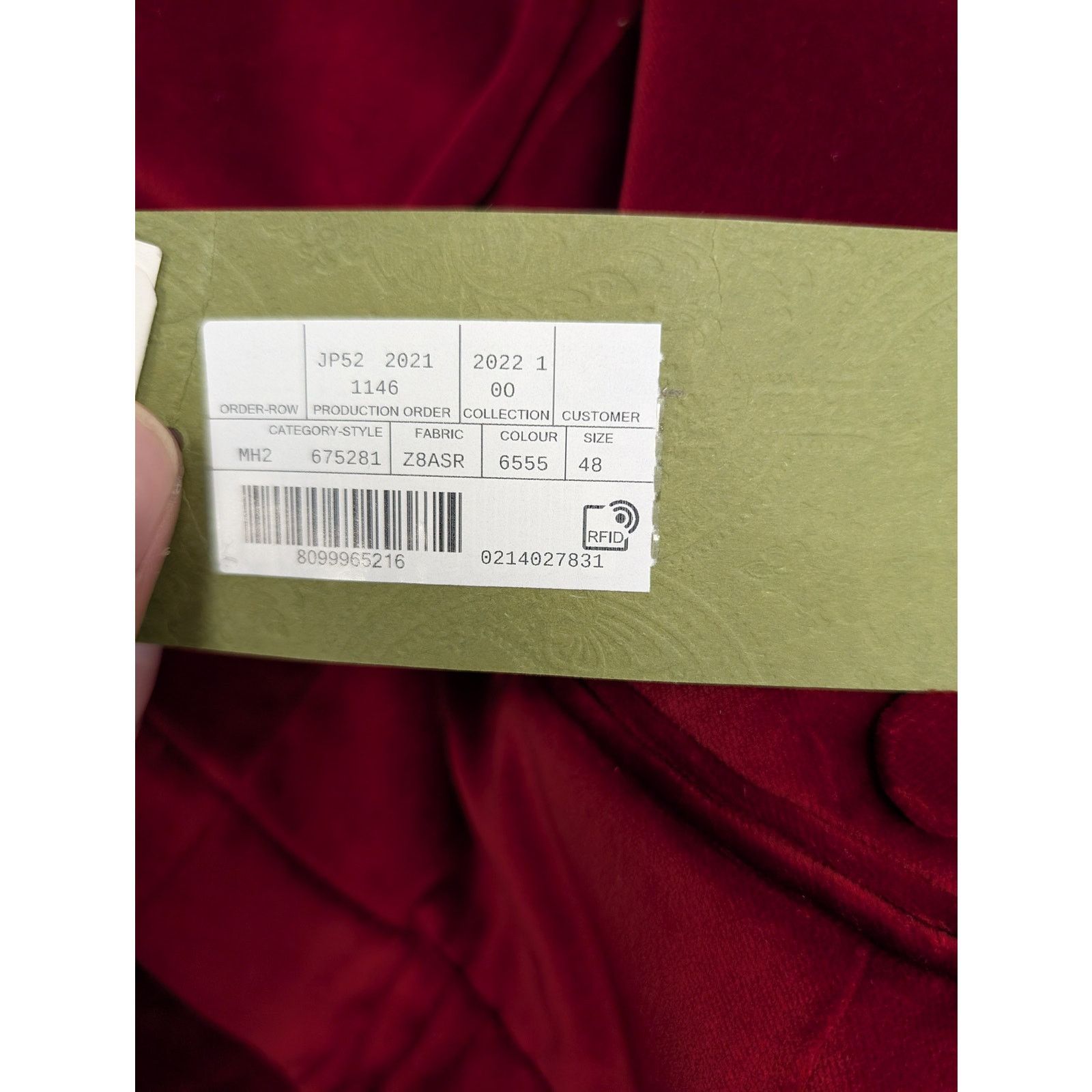 Gucci o1rshd1 Stretch Velvet W/Leather Short Pant in Fire/Mix Size US 32 / EU 48 - 21 Thumbnail