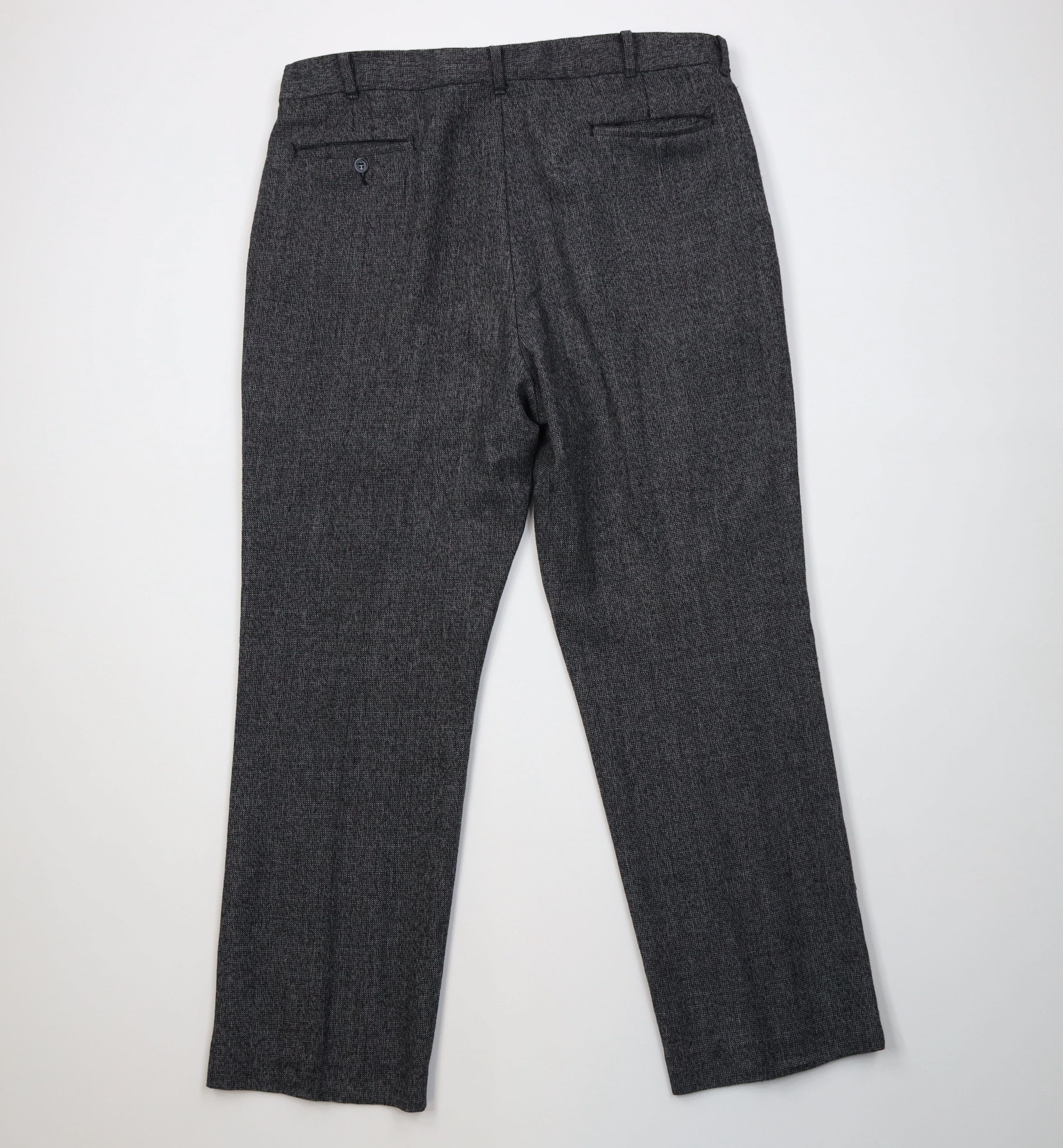 Vintage Vintage 70s Streetwear Wool Flannel Knit Wide Leg Pants USA Size US 38 / EU 54 - 10 Thumbnail