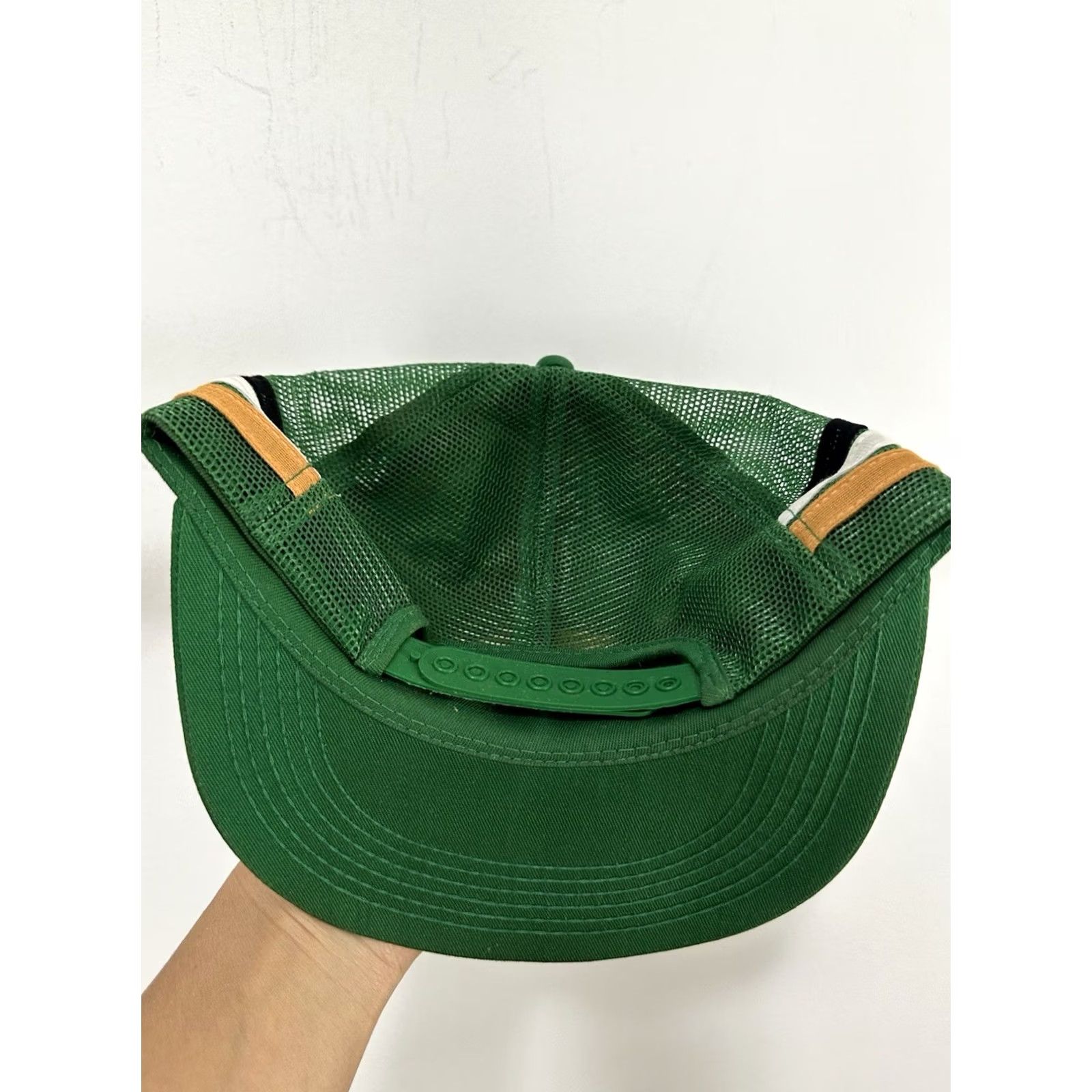Vintage VINTAGE Kodiak Racing Trucker Hat Cap USA Patch NASCAR SnapBack Green Adjustable Mens Hat Size ONE SIZE - 2 Thumbnail