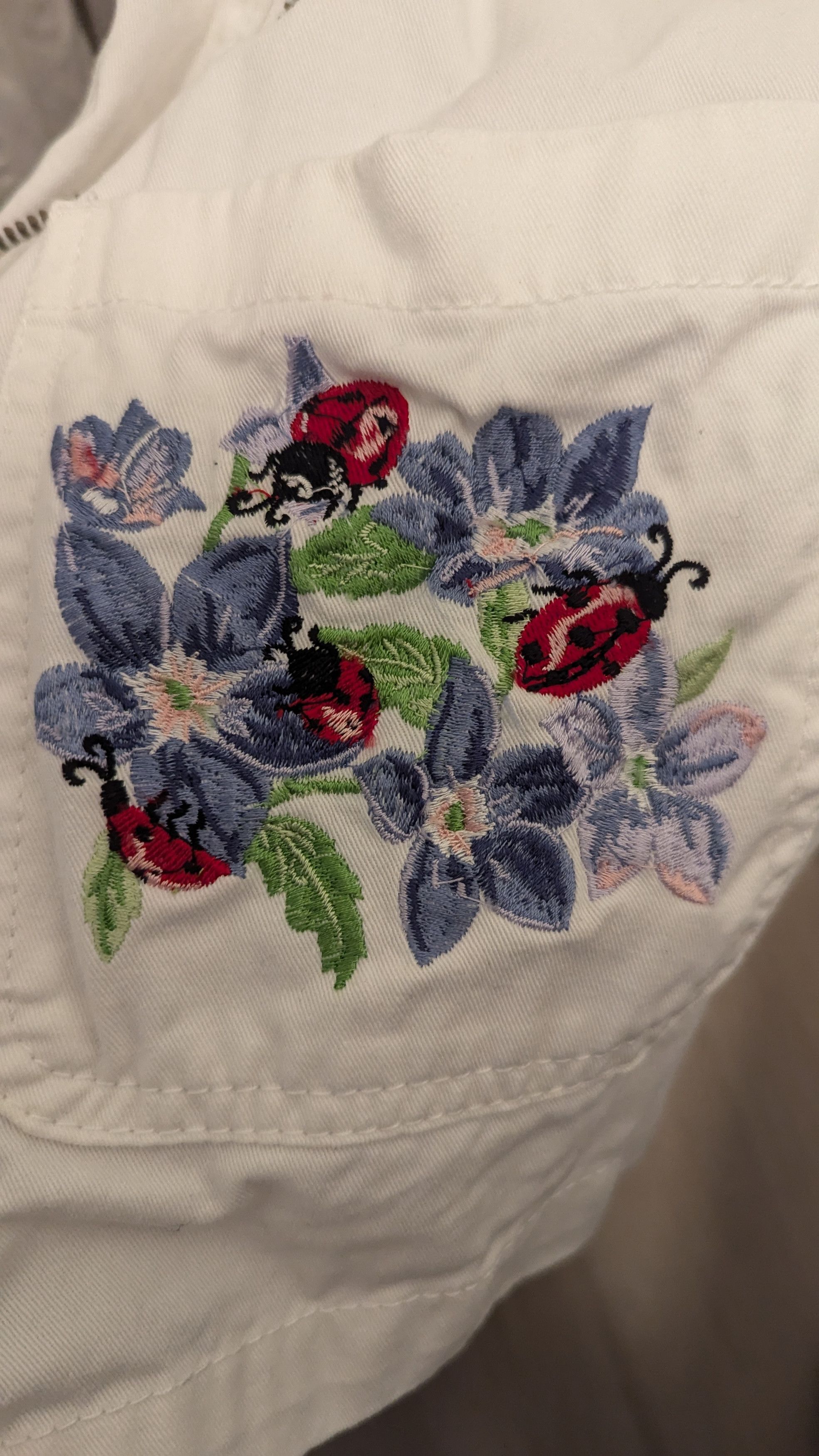 Vintage Floral Embroidered Jacket Size S / US 4 / IT 40 - 4 Thumbnail