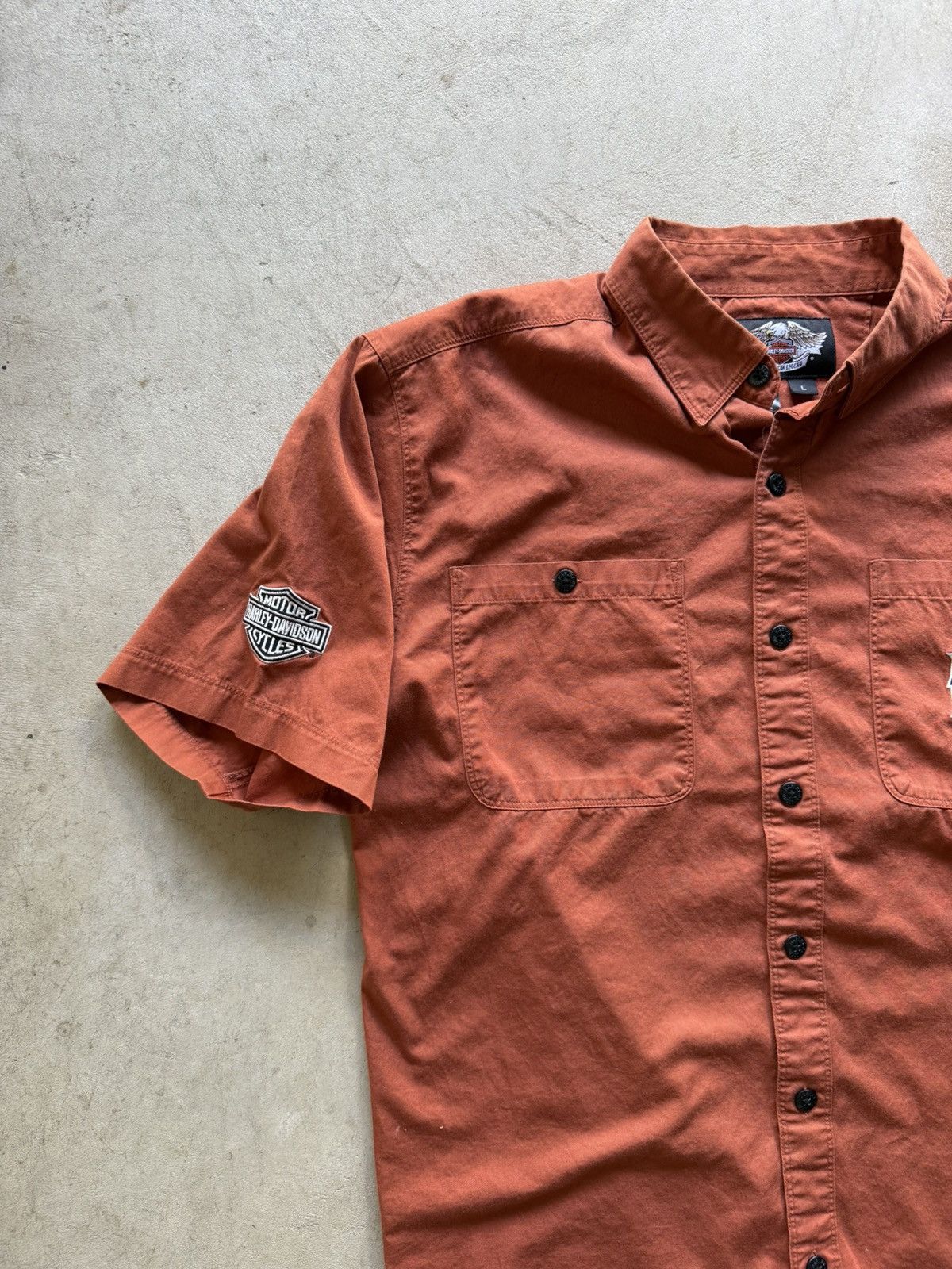 Harley Davidson Vintage Harley Davidson Embroidered Button Up Shirt Size US L / EU 52-54 / 3 - 5 Thumbnail