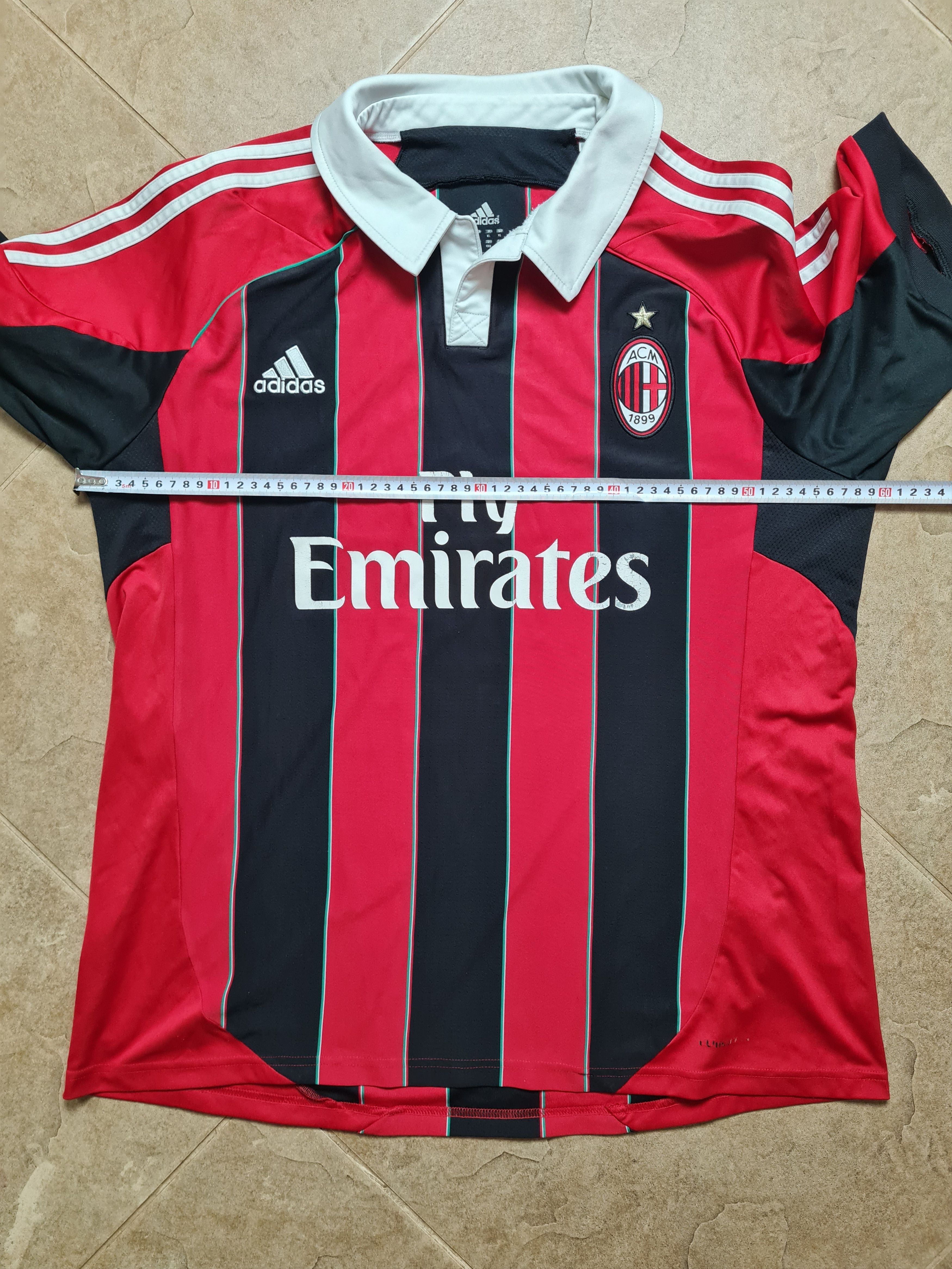 Adidas AC Milan Home Football Shirt 2012-13 Adidas X23680 Size US XL / EU 56 / 4 - 11 Thumbnail