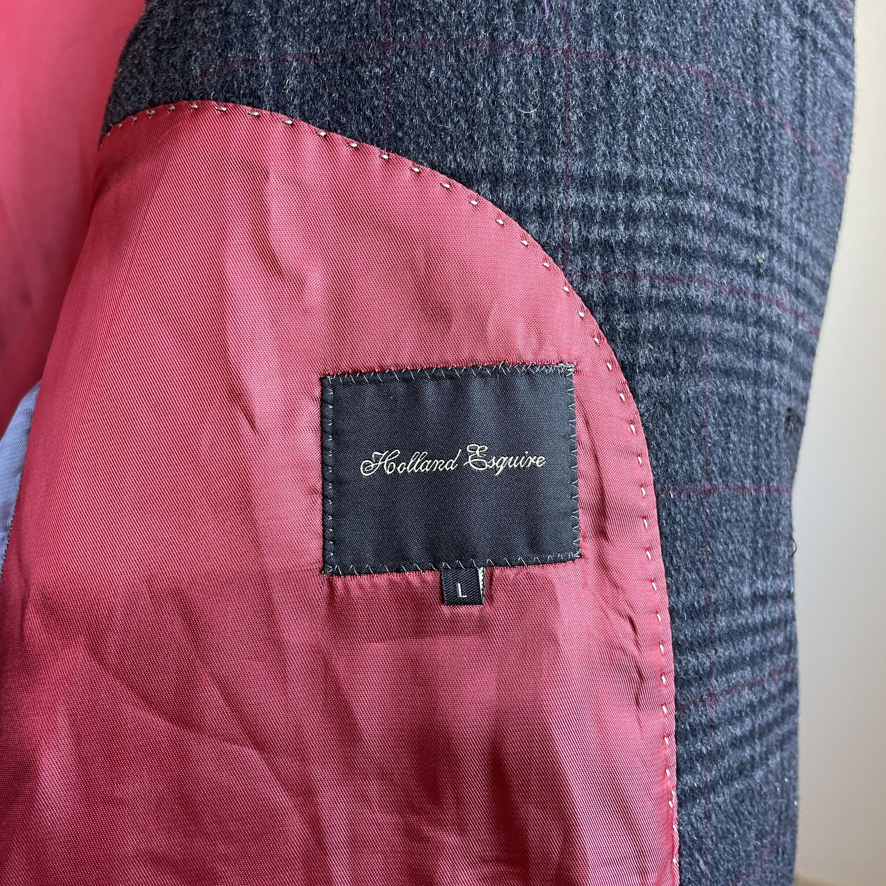 Other Holland Esquire Plaid Wool Blend Mac Coat Size L Size US L / EU 52-54 / 3 - 7 Thumbnail
