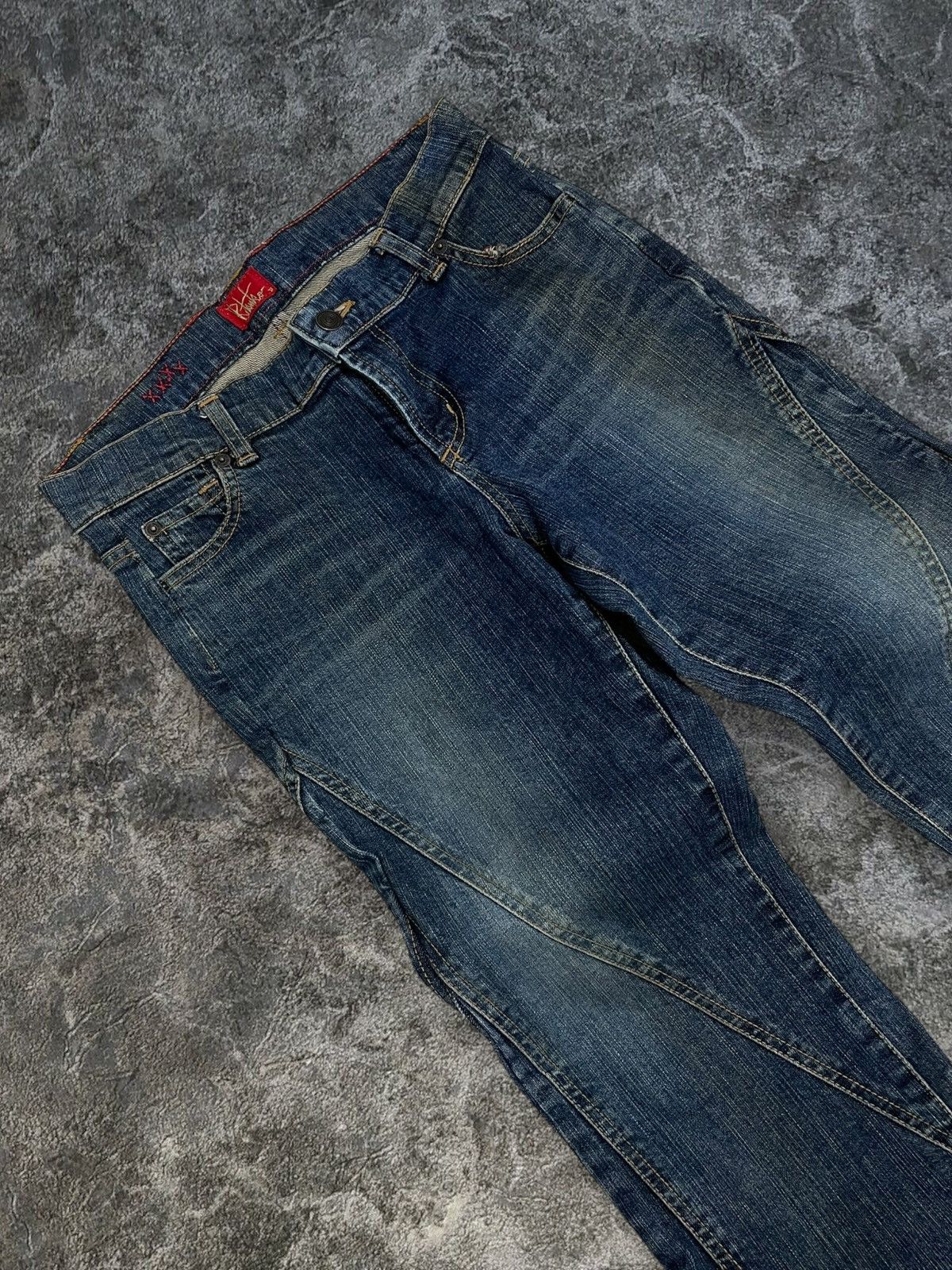 Tornado Mart Vintage Japan Designer 90’s Ritsuko Shirahama Flared Denim Size US 28 / EU 44 - 4 Thumbnail
