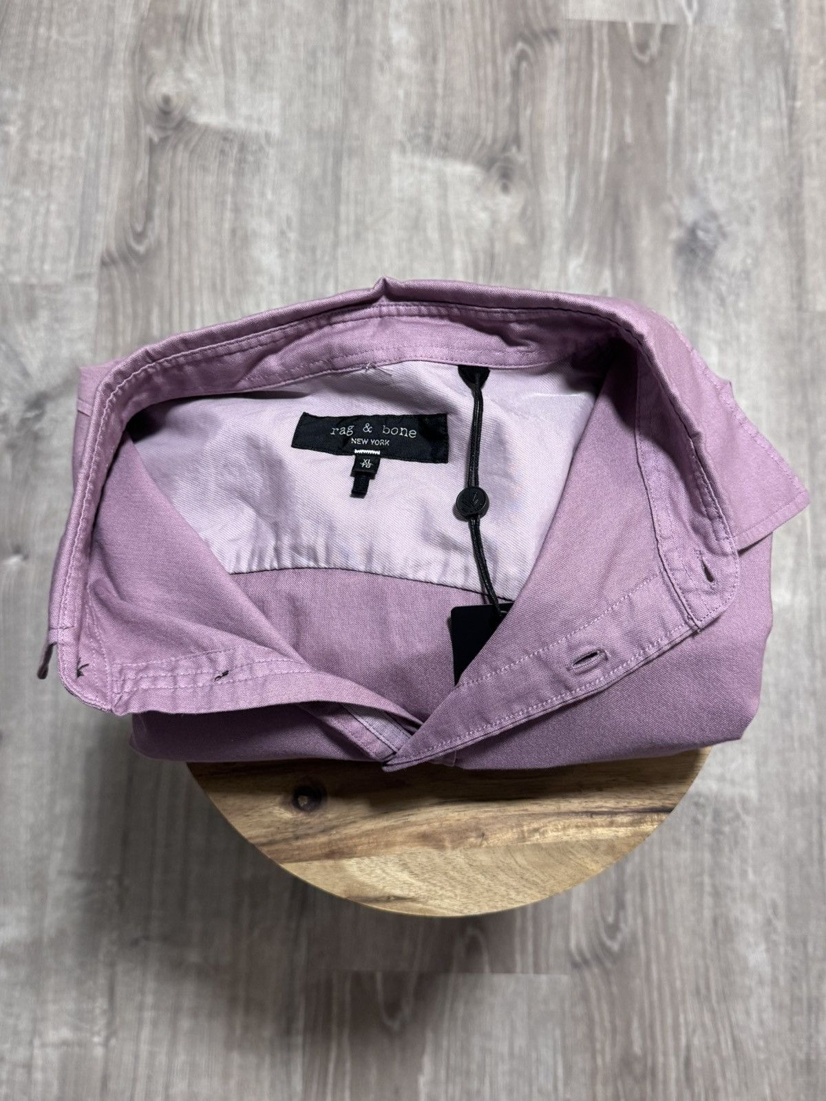 Rag & Bone NWT Rag & Bone Fit 2 Engineered Oxford Shirt XL Berry Pink Size US XL / EU 56 / 4 - 13 Thumbnail