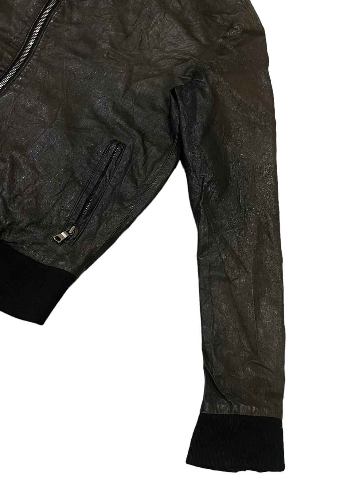 If Six Was Nine Vintage LHP Asymmetric Seditionaries Hoodie Leather Jacket Size US M / EU 48-50 / 2 - 8 Thumbnail