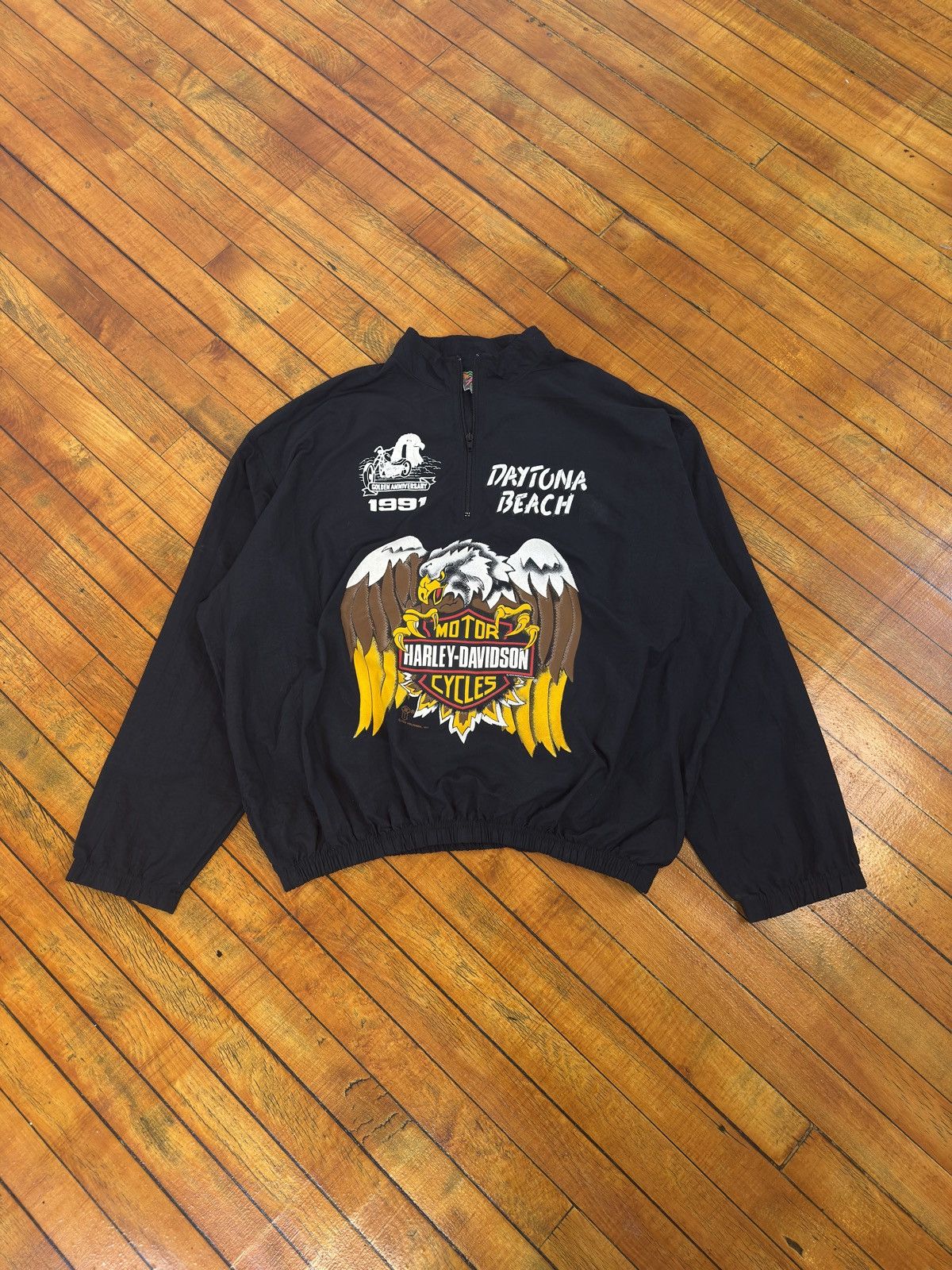 Harley Davidson Harley Davison Nylon Quarter Zip Size US M / EU 48-50 / 2 - 2 Thumbnail