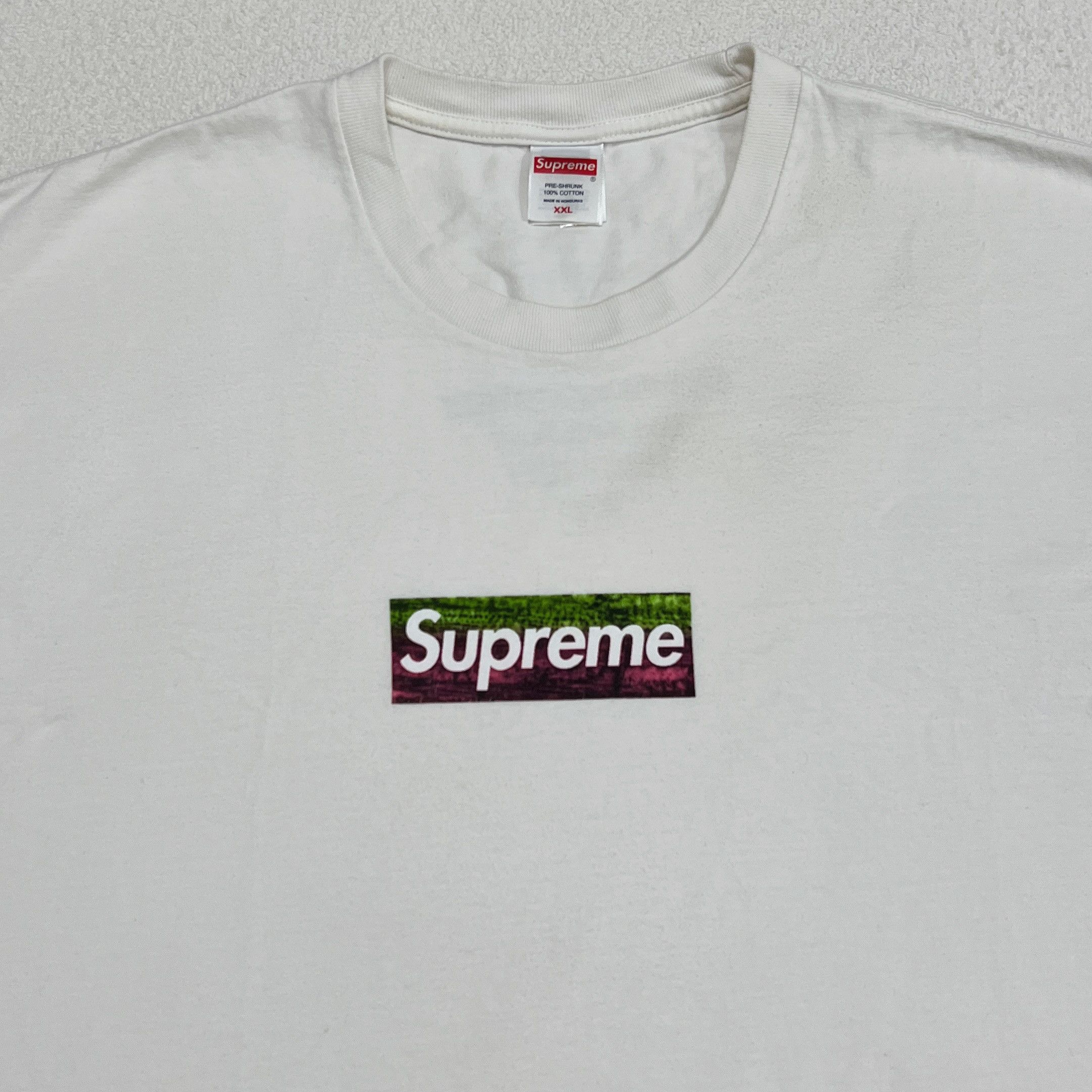 Supreme Supreme SS25 Los Angeles Fire Relief Box Logo Tee White Size US XXL / EU 58 / 5 - 2 Thumbnail