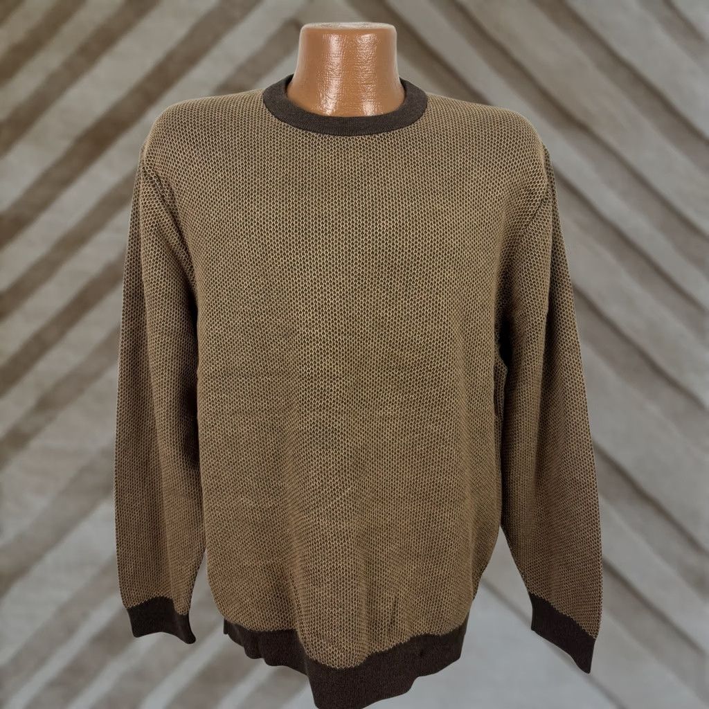 Cremieux Daniel Cremieux Pullover Sweater Mens XL Supima Cotton Knit Brown Size US XL / EU 56 / 4 - 1 Thumbnail