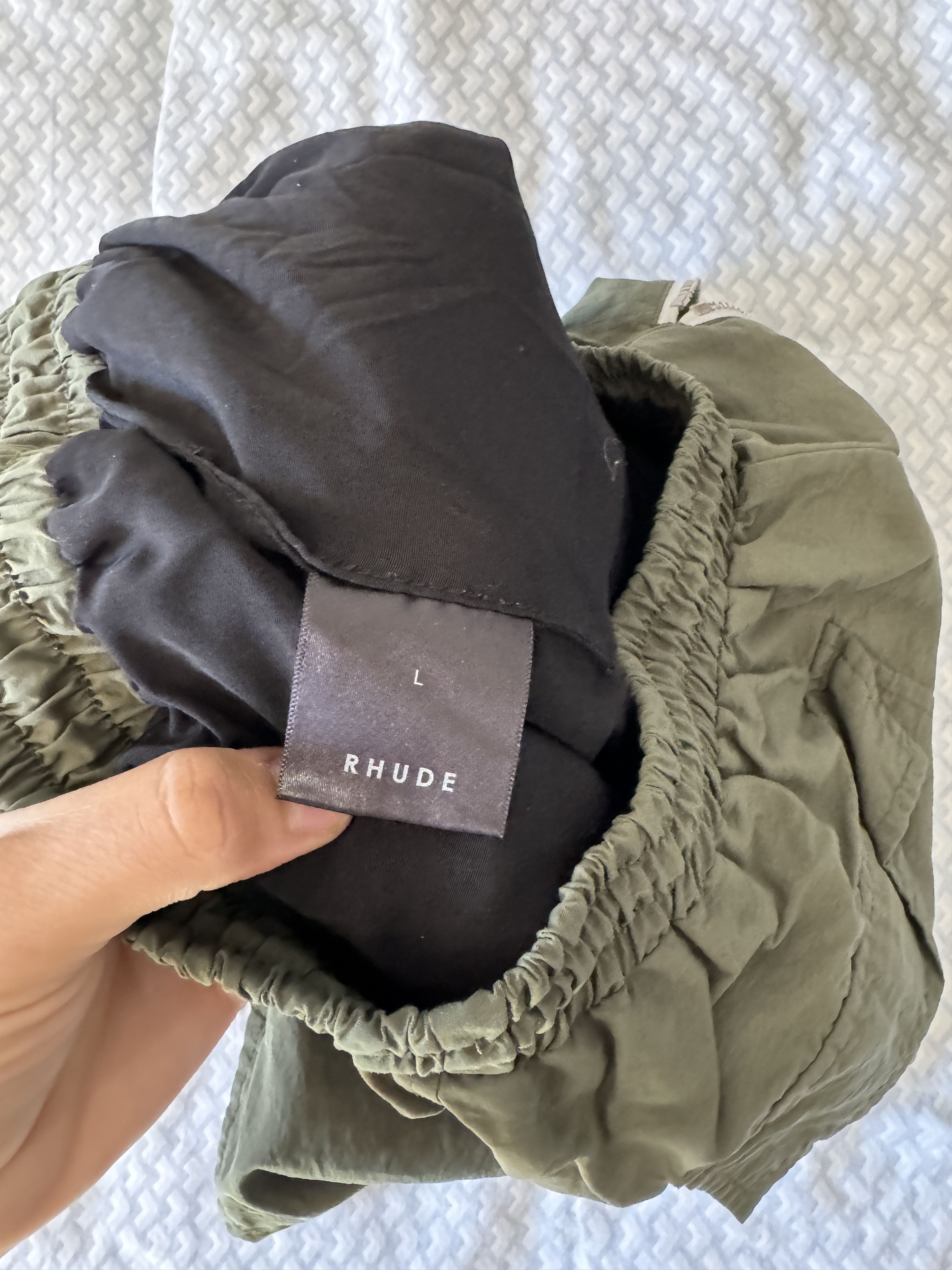 Rhude RHUDE Green Shorts (USED) Size US 36 / EU 52 - 5 Thumbnail
