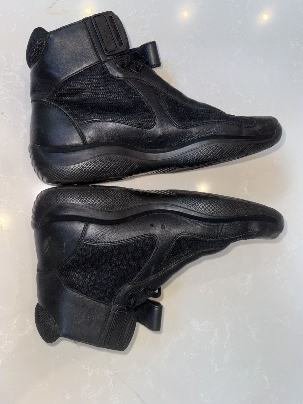 Prada prada americas cup sneakers black high us 11 Size US 11 / EU 44 - 11 Thumbnail
