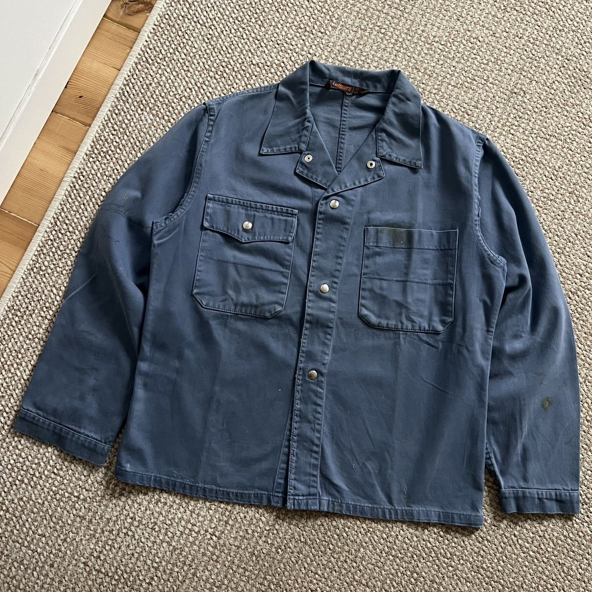Le Laboureur Lutteusr vintage distressed works french jacket Size US M / EU 48-50 / 2 - 1 Thumbnail