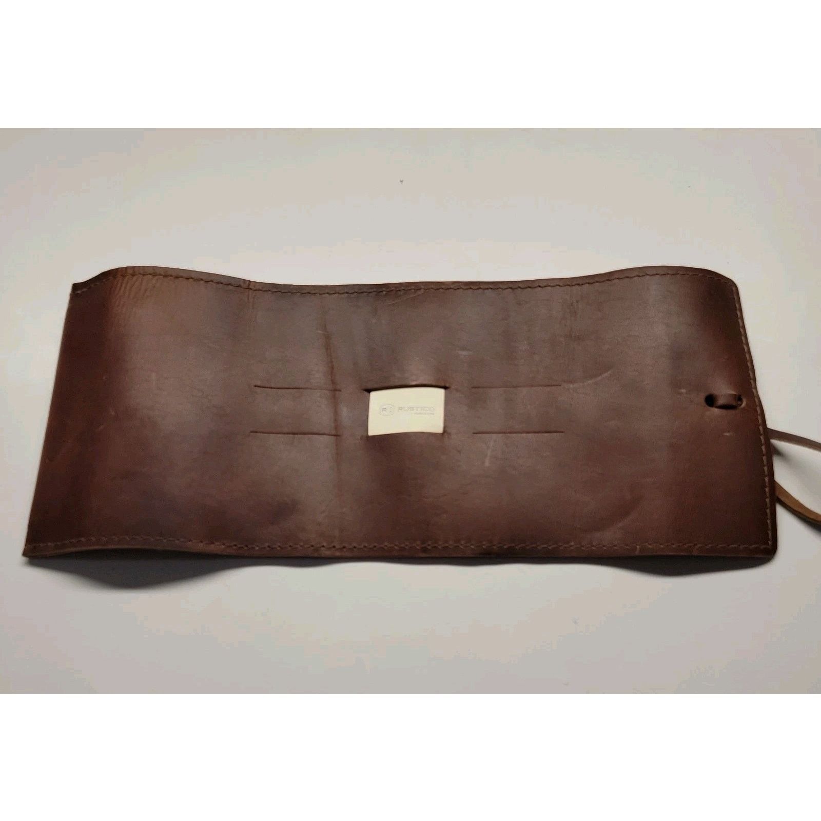 The Unbranded Brand Rustico Saddle Leather Sidekick Organizer Bag Roll Size ONE SIZE - 8 Thumbnail