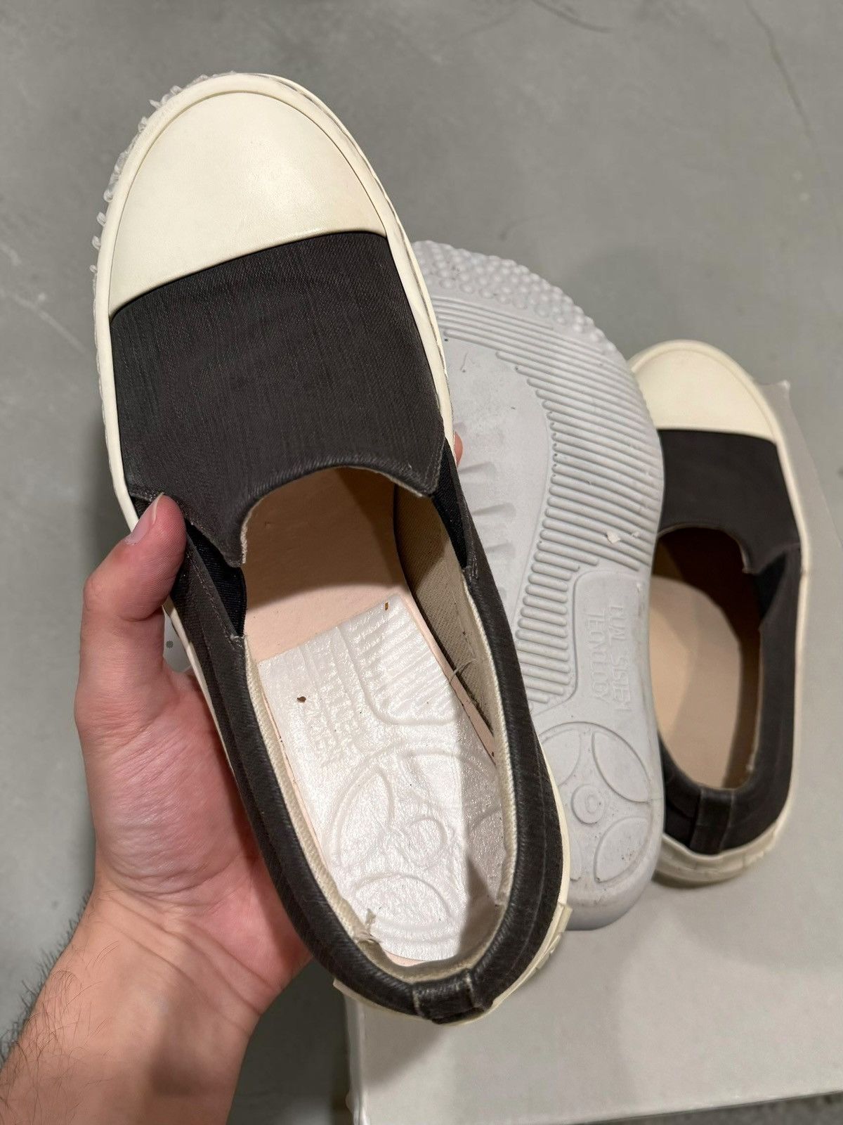 Rick Owens Drkshdw Rick Owens DRKSHDW boat slip on sneaker size 39 Size US 6 / EU 39 - 10 Thumbnail
