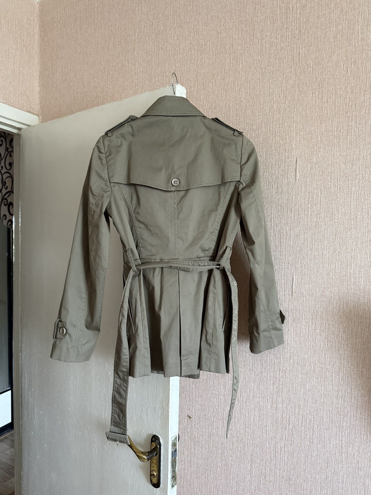Other Vintage John Ashfield Girl Trench Coat Womens Belted Jacket Size M / US 6-8 / IT 42-44 - 7 Thumbnail