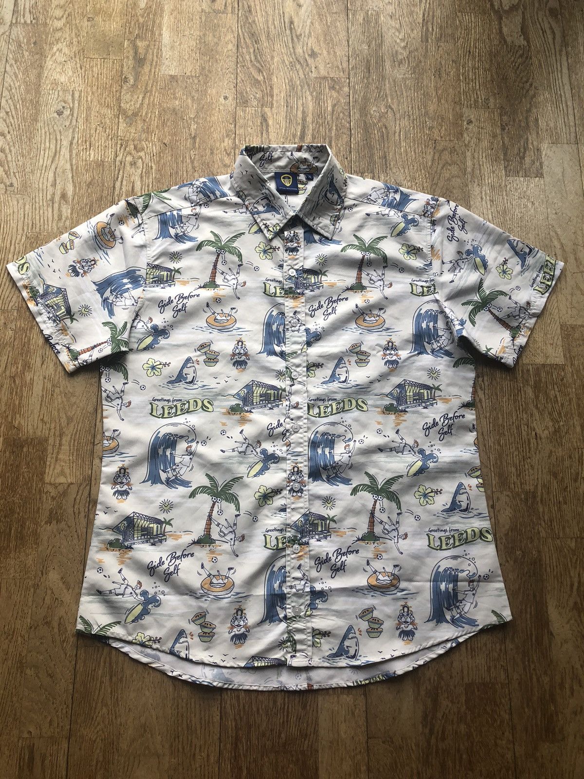 Other × Vintage RARE LEEDS UNITED FOOTBALL OFFICIAL VINTAGE SOCCER SHIRT Size US L / EU 52-54 / 3 - 1 Thumbnail