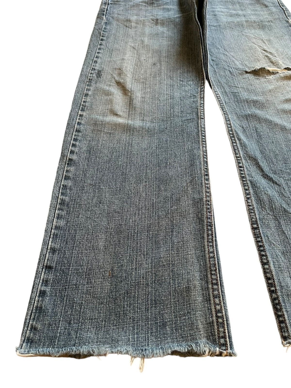 Levi's × Levi's Vintage Clothing Vintage 90s Levis 505 Blue Wash Distressed Baggy Jeans Size US 34 / EU 50 - 6 Thumbnail