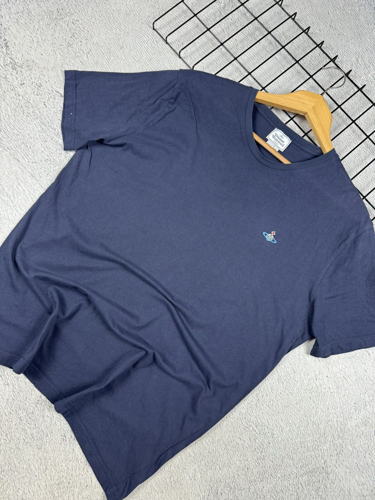 Vintage × Vivienne Westwood Vintage Vivienne Westwood Basic Logo Blue Tee Oldmoney Size US XL / EU 56 / 4 - 3 Thumbnail