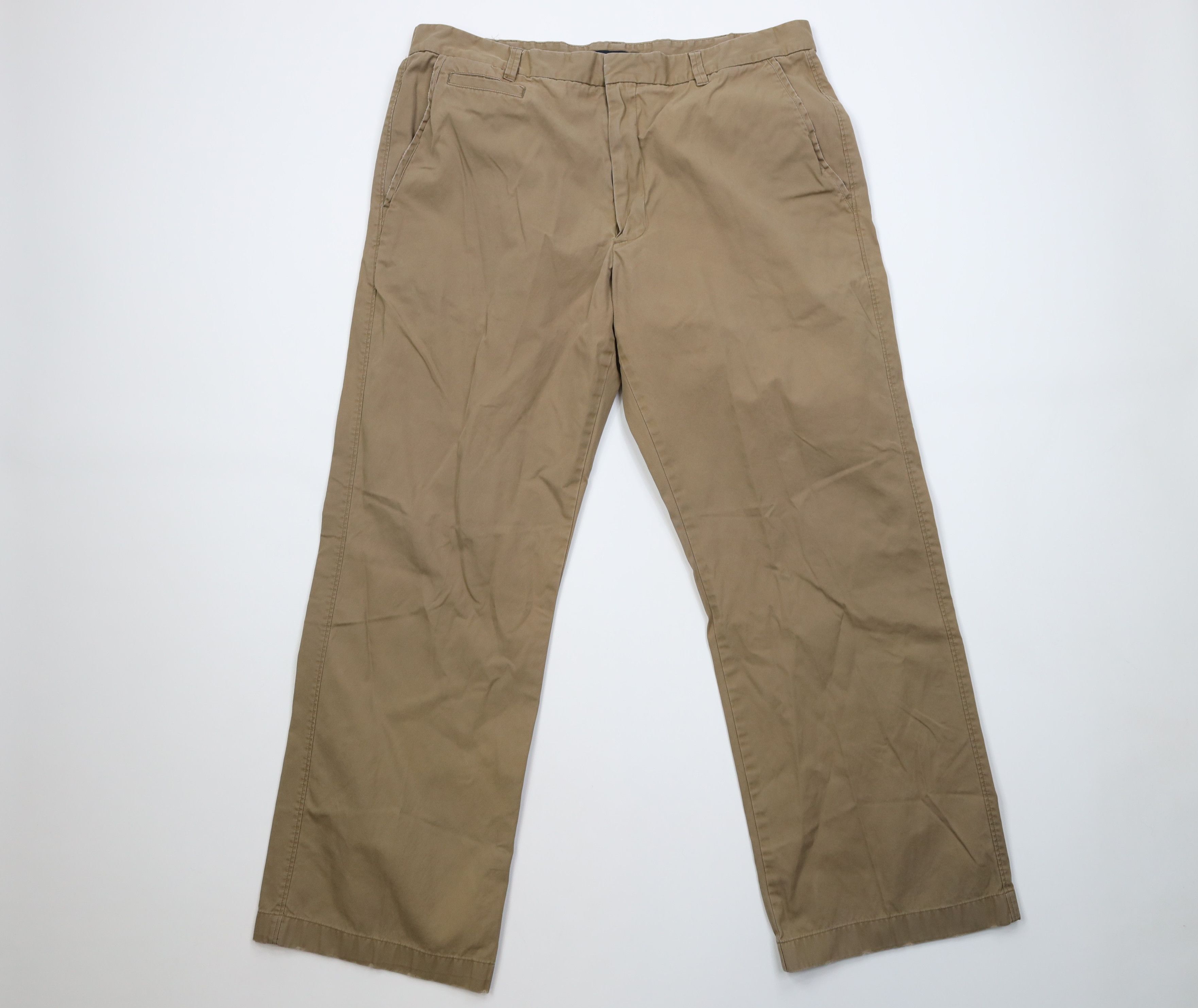 Banana Republic Vintage Y2K Banana Republic Wide Leg Chino Pants Brown Size US 38 / EU 54 - 1 Thumbnail