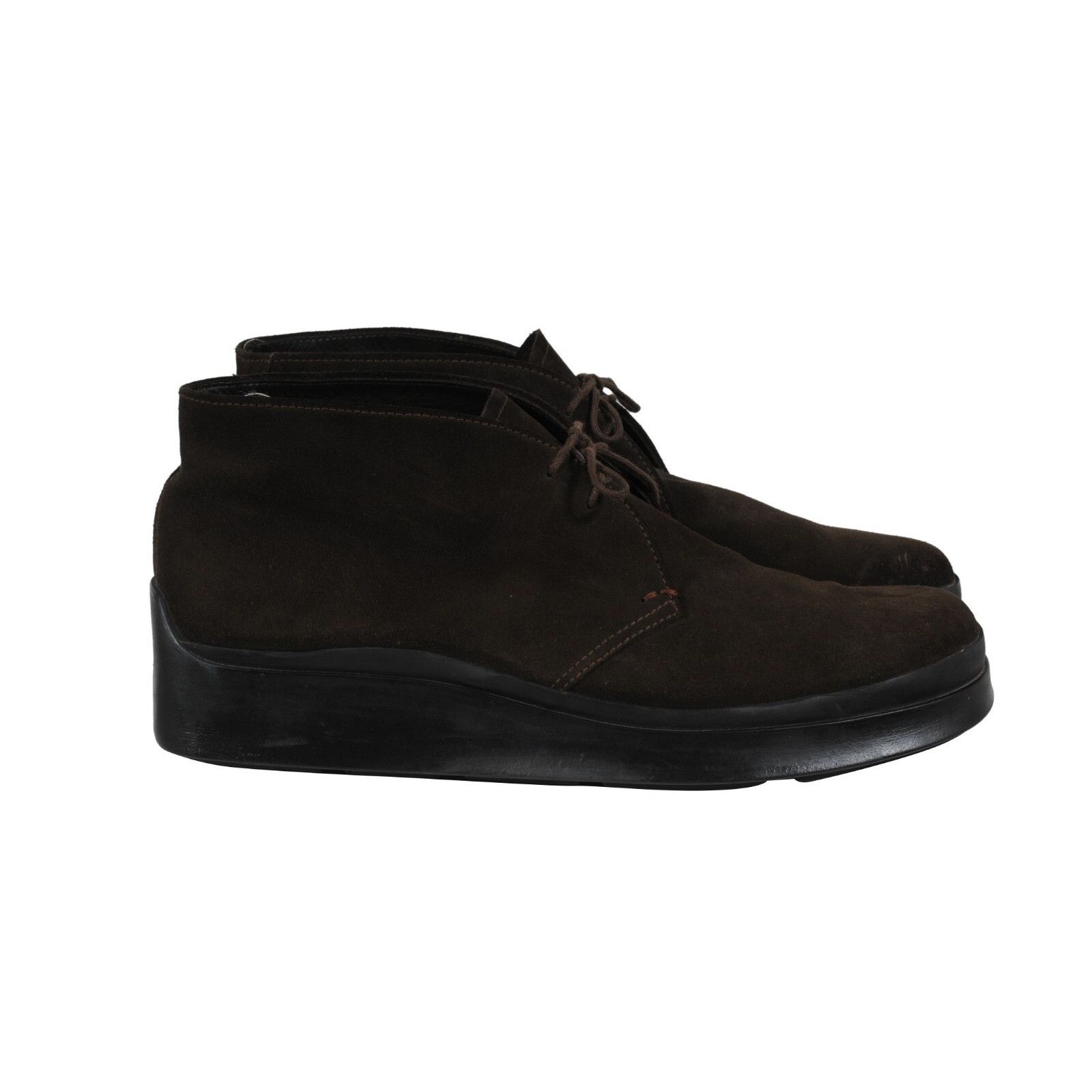 Prada Vintage 2000s Chukka Boots Brown Suede - 02473 Size US 13 / EU 46 - 2 Thumbnail