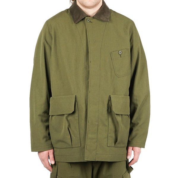 Snow Peak Takibi jacket olive khaki chore work coverall Barbour waxed Size US S / EU 44-46 / 1 - 9 Thumbnail