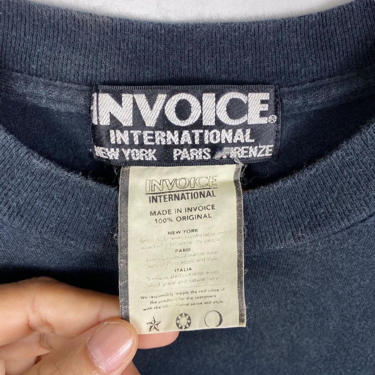Japanese Brand INVOICE INTERNATIONAL New York Paris Firenze Graphic Tee Size US XL / EU 56 / 4 - 6 Thumbnail
