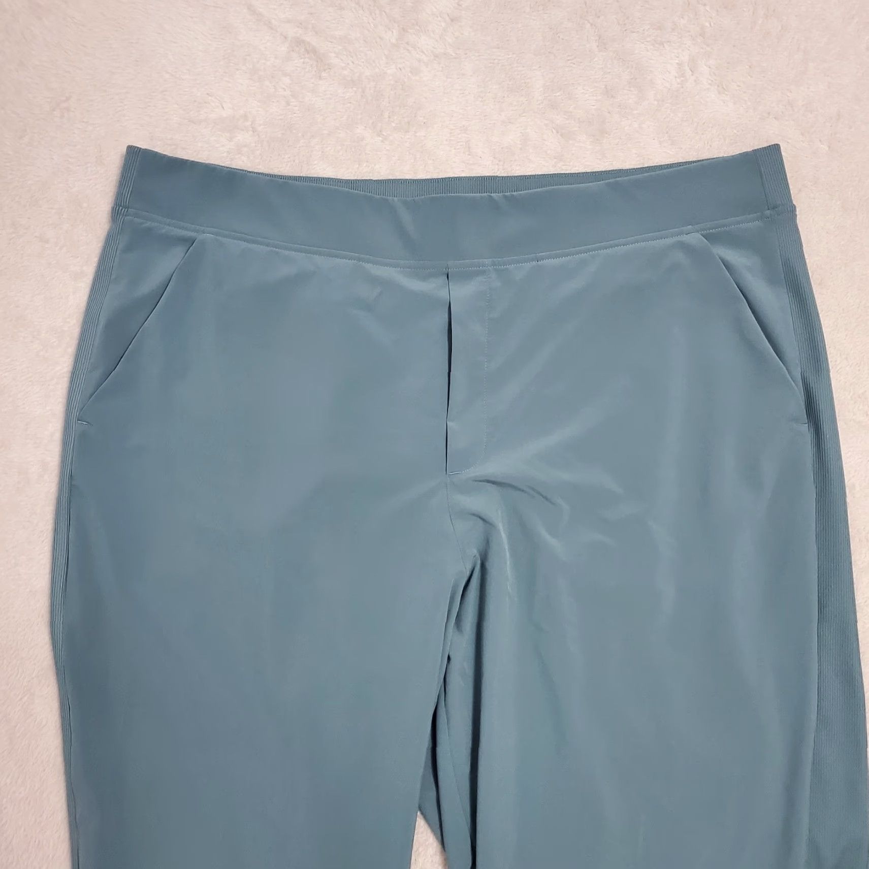 Athleta VINTAGE Athleta Brooklyn Mid Rise Ankle Pant Women Plus 22 Green Pull On Pockets Active Size 40" / US 18 - 4 Thumbnail