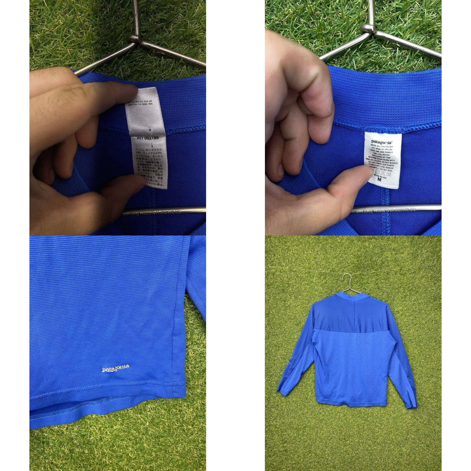 Patagonia VINTAGE Patagonia Long Sleeve Shirt Mens M Blue Outdoor Capilene Logo Embroidered 90s Hiking Weather Warm Winter Spring Summer Fall Size US M / EU 48-50 / 2 - 8 Thumbnail