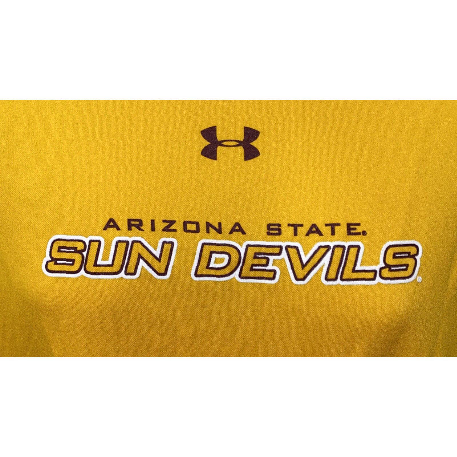 Under Armour Under Armour T-Shirt Mens XL Red ASU Sun Devils Short Sleeve Solid Polyester Size US XL / EU 56 / 4 - 2 Thumbnail