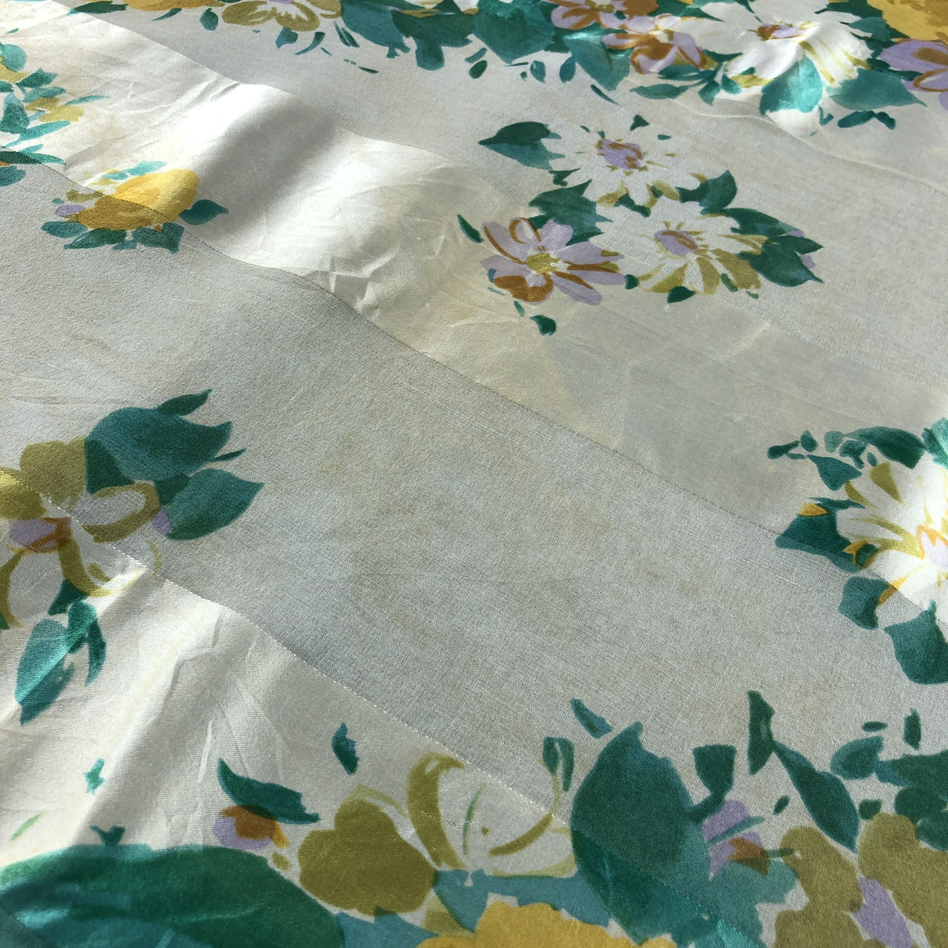 Pierre Balmain Vintage Pierre Balmain Floral Silk Scarf M1213 Size ONE SIZE - 9 Thumbnail