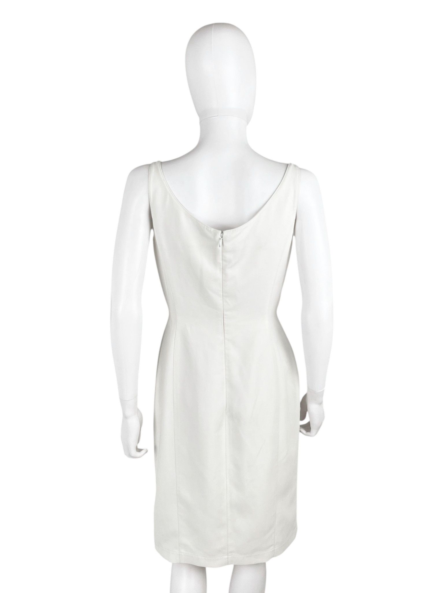 Thierry Mugler Thierry Mugler S/S 1999 White Cut-Out Cocktail Dress Size M / US 6-8 / IT 42-44 - 4 Thumbnail