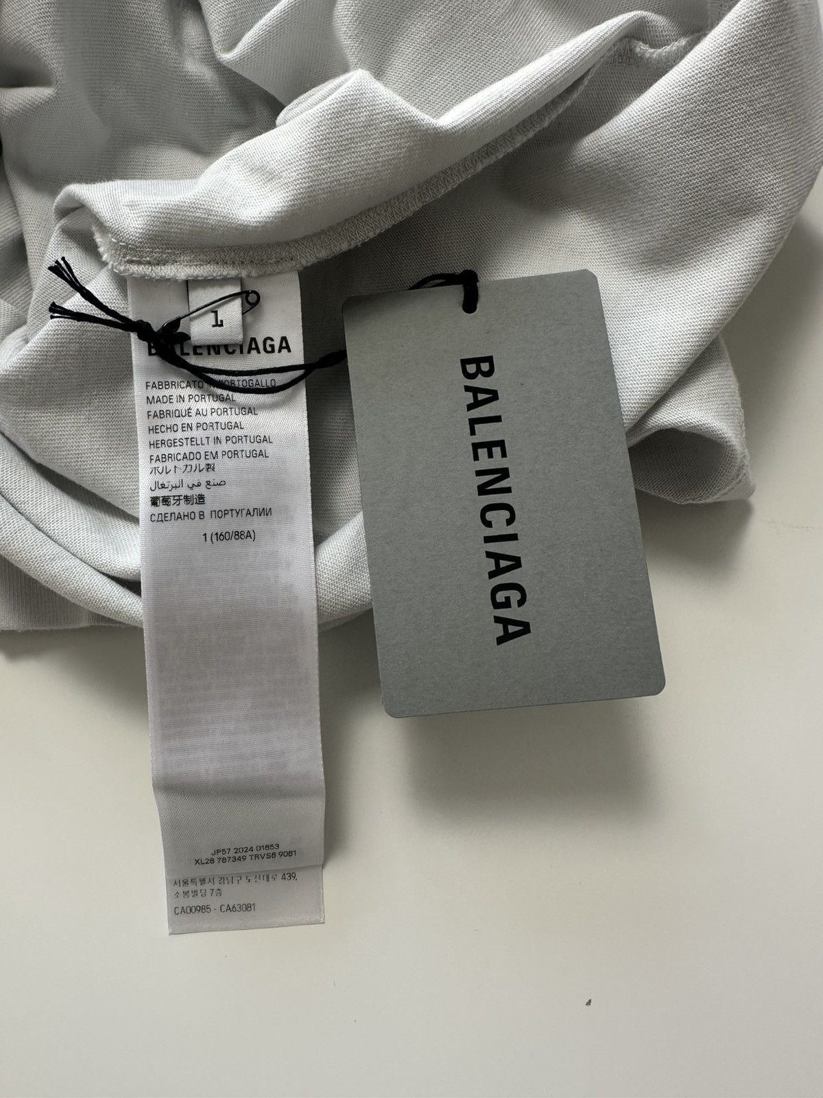 Balenciaga Balenciaga liquified 3B logo shirt dirty white Sz1 NEW Size US S / EU 44-46 / 1 - 5 Thumbnail