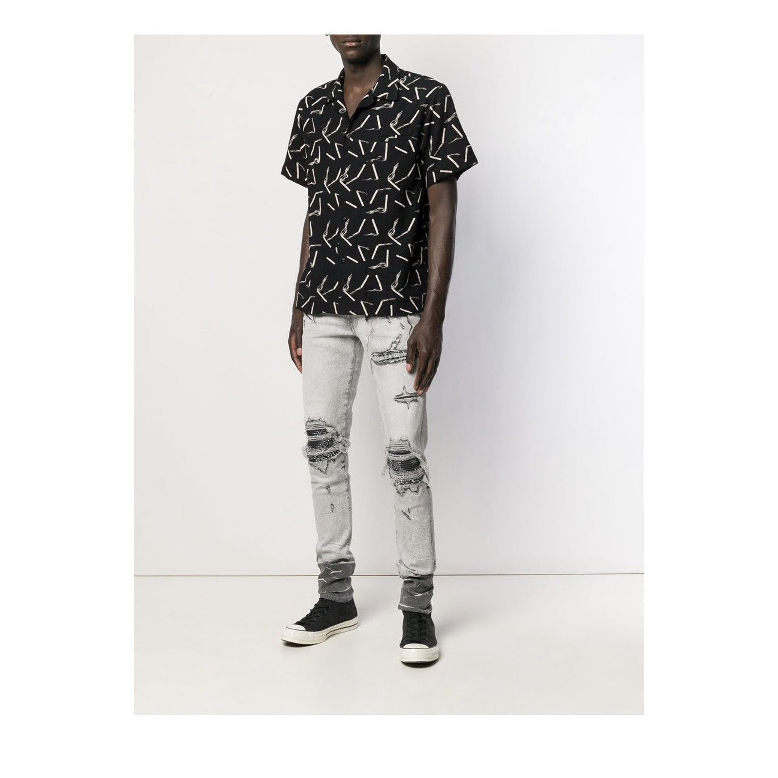 Amiri AMIRI Distressed Slim Fit Jeans Size US 33 - 4 Thumbnail
