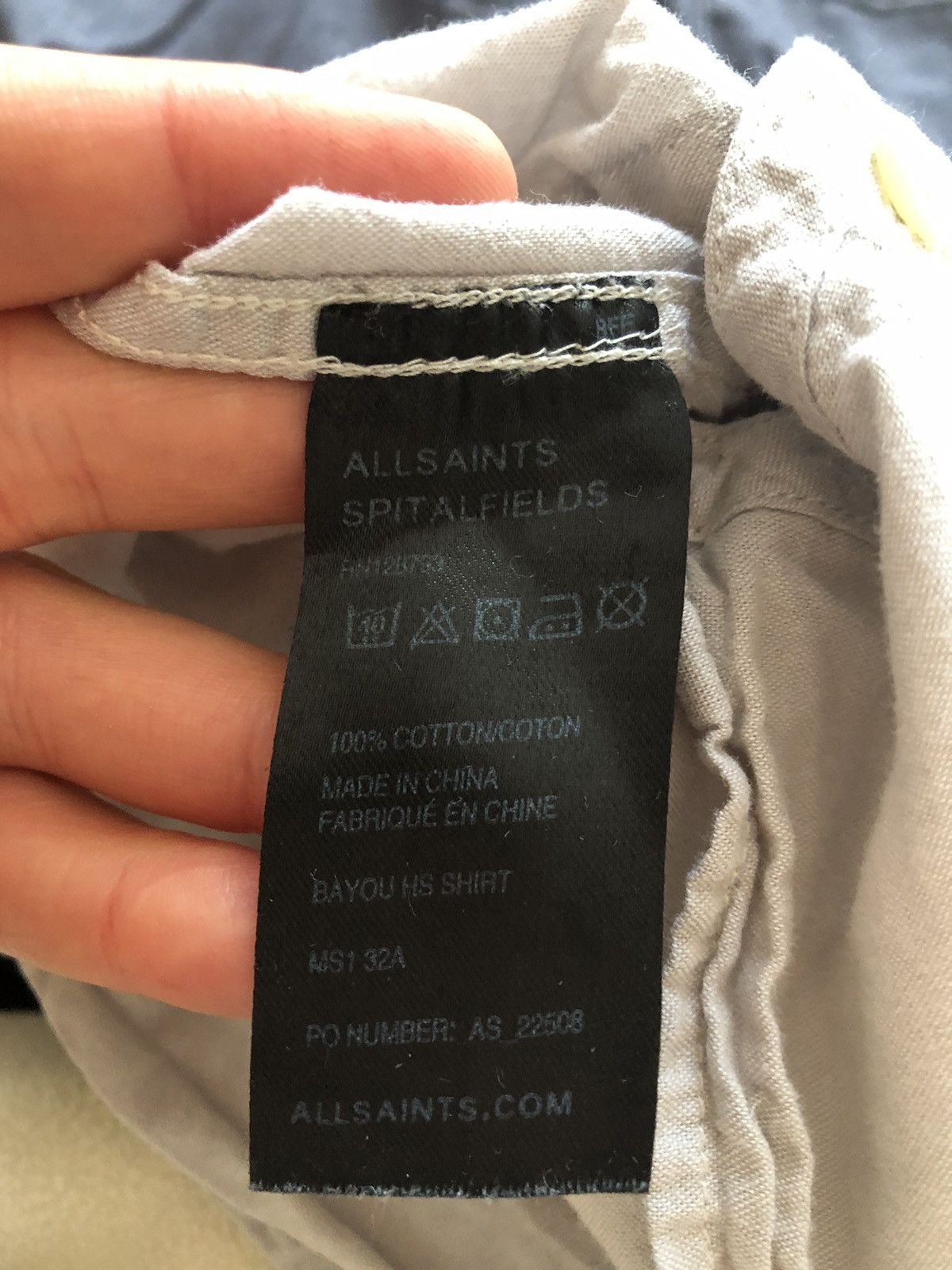 Allsaints ALL SAINTS BAYOU VINTAGE QUALITY BUTTON SHORT SLEEVE SHIRT Size US M / EU 48-50 / 2 - 5 Thumbnail