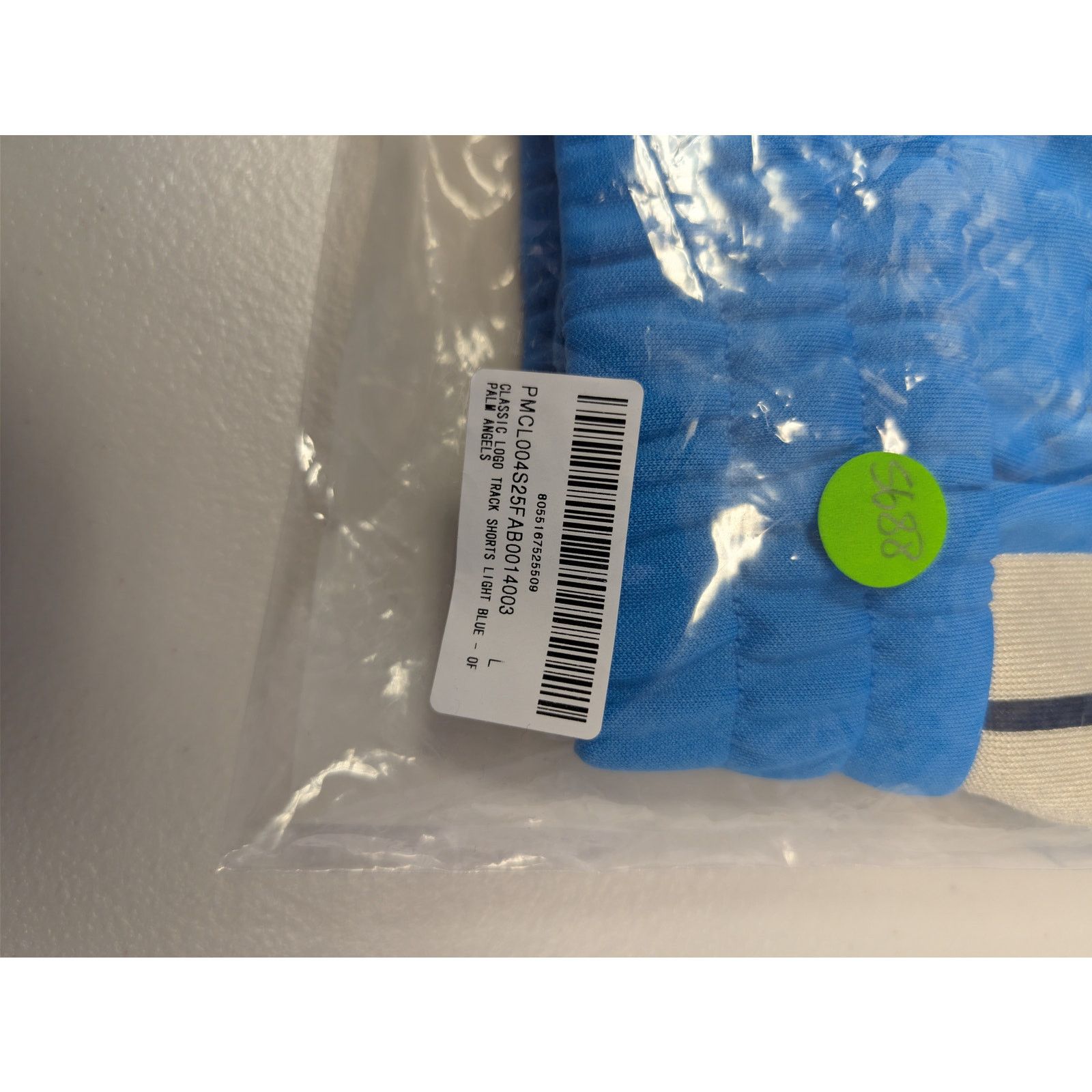 Palm Angels o1rshd1 Classic Logo Track Shorts in Light Blue / Off-White Size US 34 / EU 50 - 21 Thumbnail