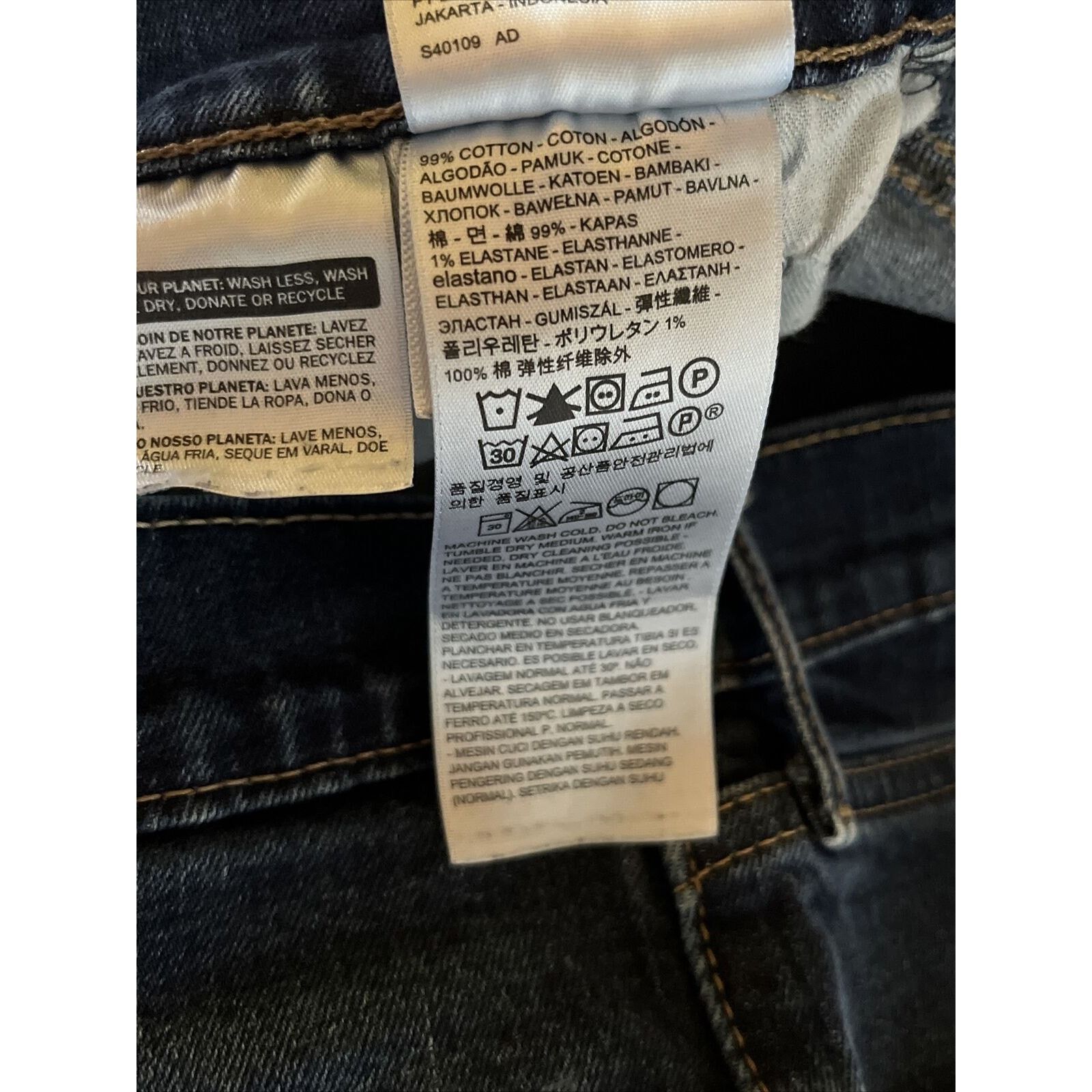 Levi's Levi’s 511 Jeans Mens 29x31 Blue Slim Dark Wash Denim Cotton Size US 29 - 9 Thumbnail