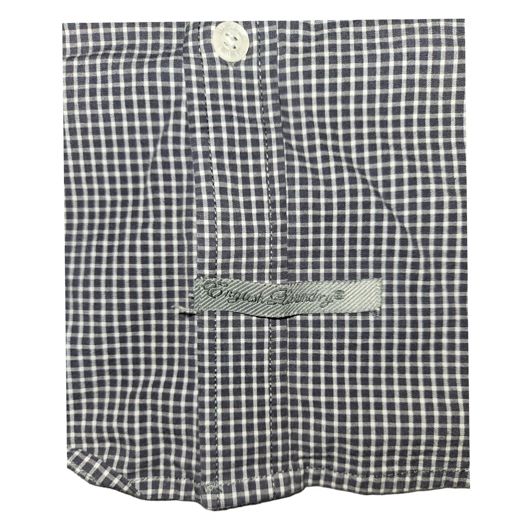 English Laundry English Laundry Shirt Mens 36 Gray Button Long Sleeve Men Check Embroidered Size US M / EU 48-50 / 2 - 6 Thumbnail
